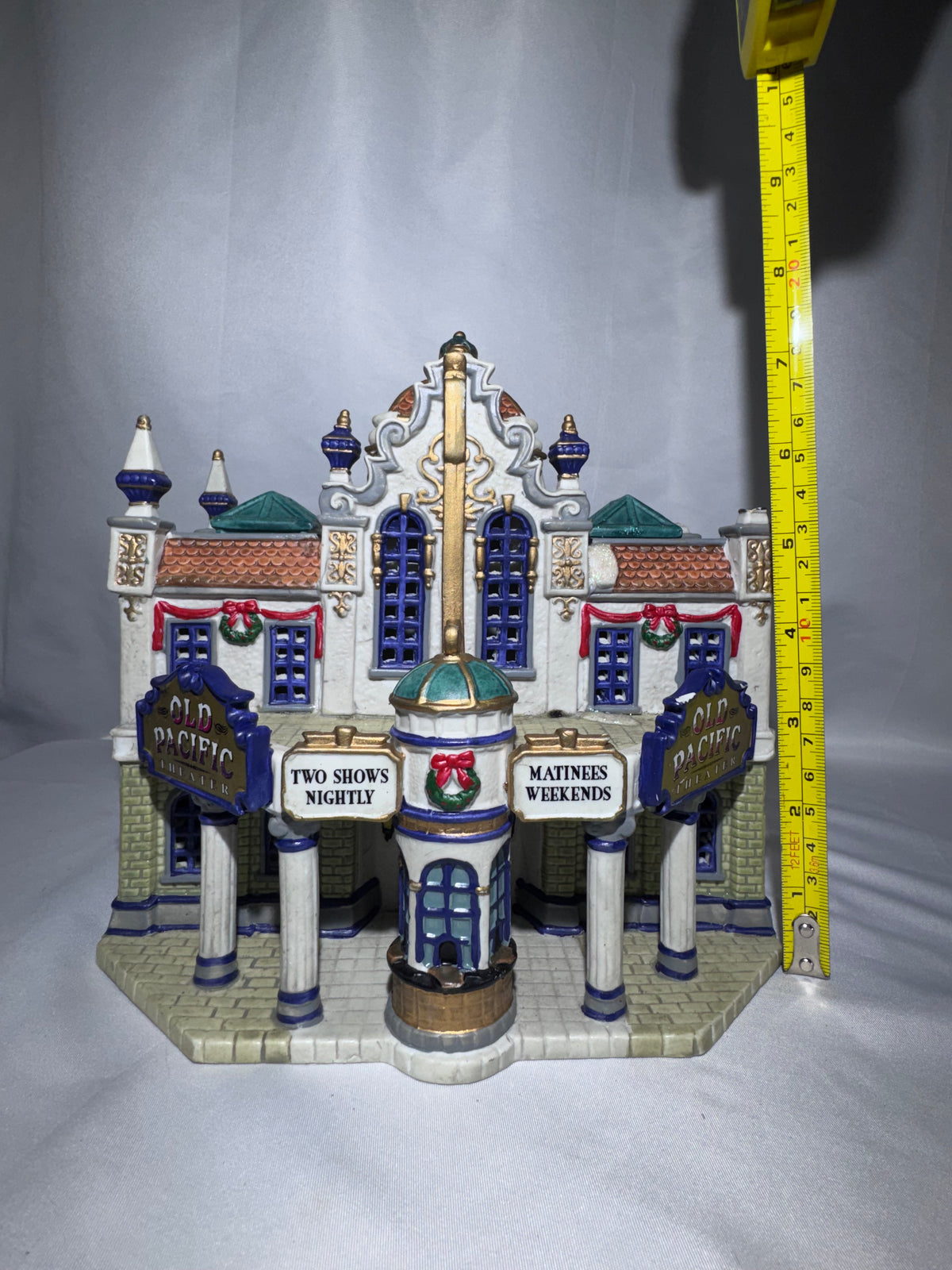 Lemax Caddington Village Old Pacific Theater #05451 – Retired Lighted Porcelain Building (2000)
