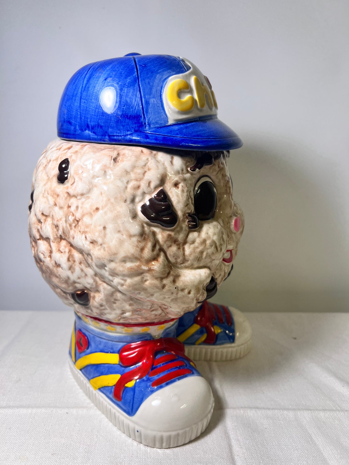 vintage-1991- Chip- cookie jar-Fitz Floyd- Famous Amos