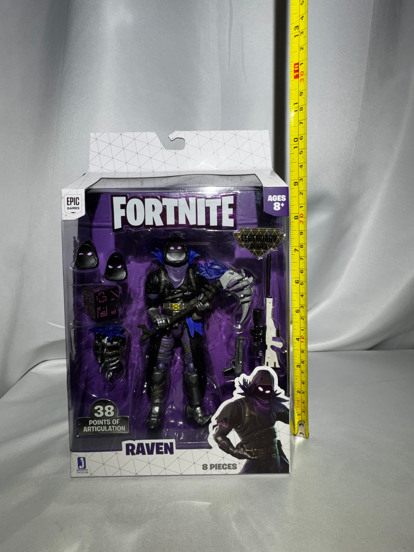 Fortnite Raven Legendary Series Action Figure 2019 Epic Games 38 Articulation 8 Pc NIB