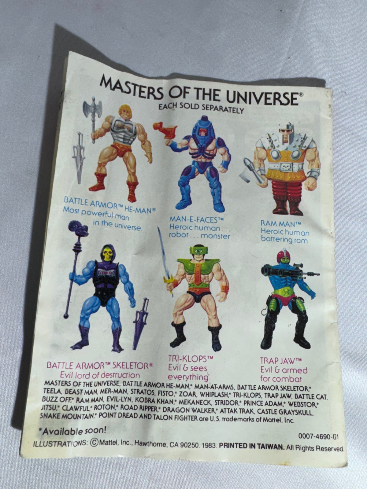 Vintage 1981 Mattel Masters of the Universe Teela Action Figure w/ Accessories & Mini-Comic