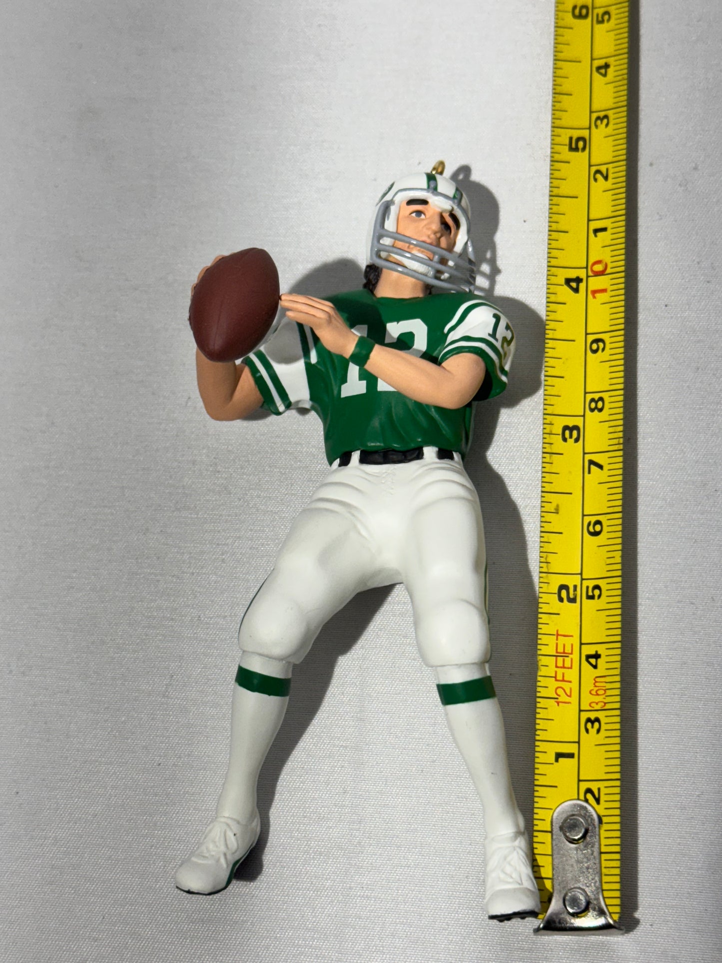 Joe Namath Keepsake Ornament New York Jets Quarterback -Trading Card