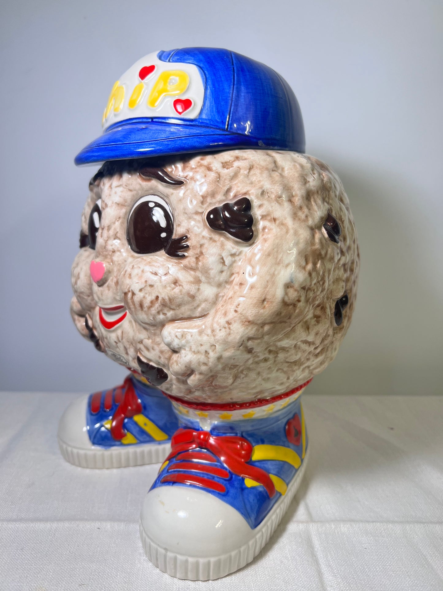 vintage-1991- Chip- cookie jar-Fitz Floyd- Famous Amos