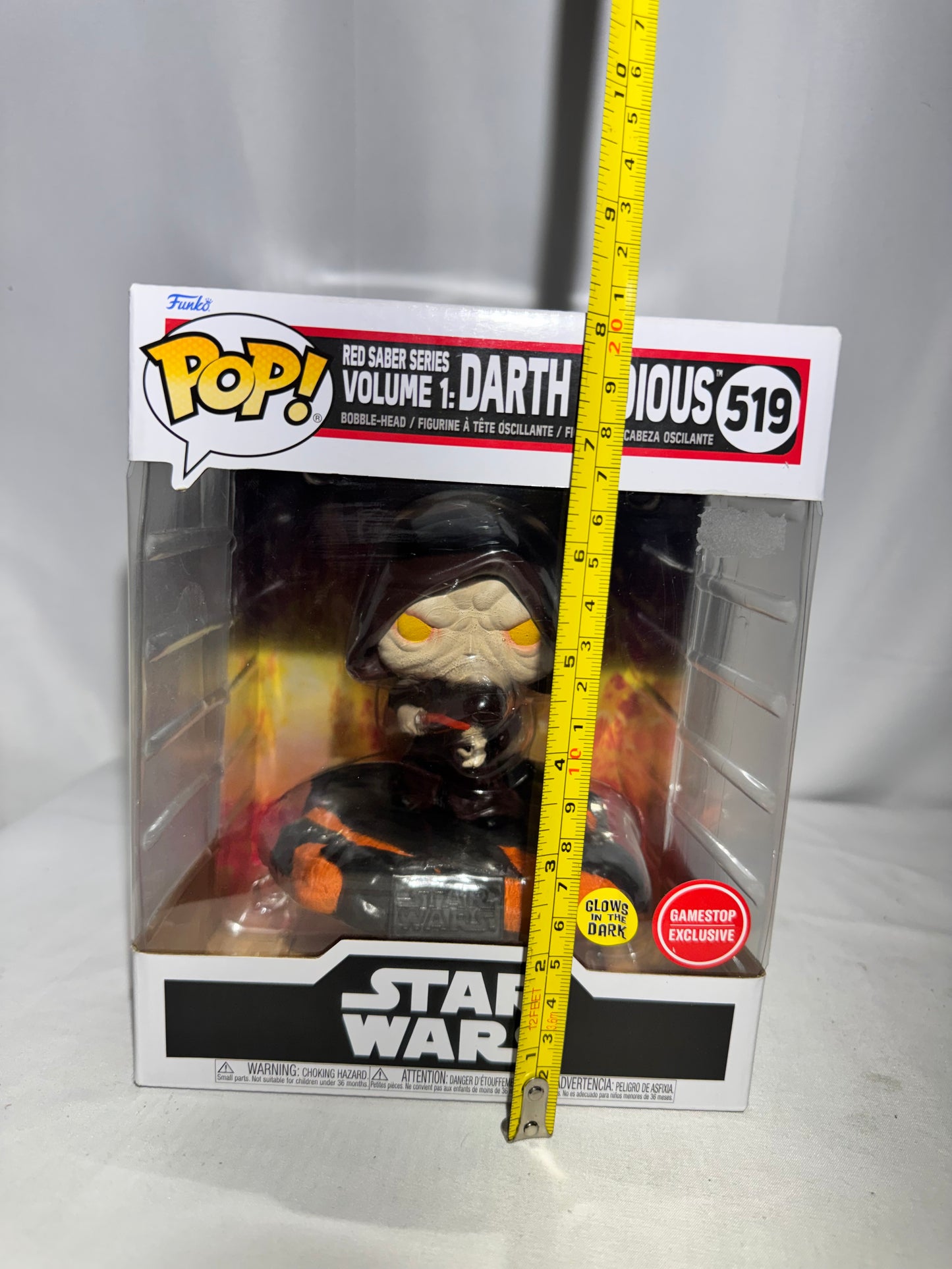 Funko Pop! Star Wars – Red Saber Series Vol. 1 Darth Sidious #519 (GameStop Exclusive, GITD)