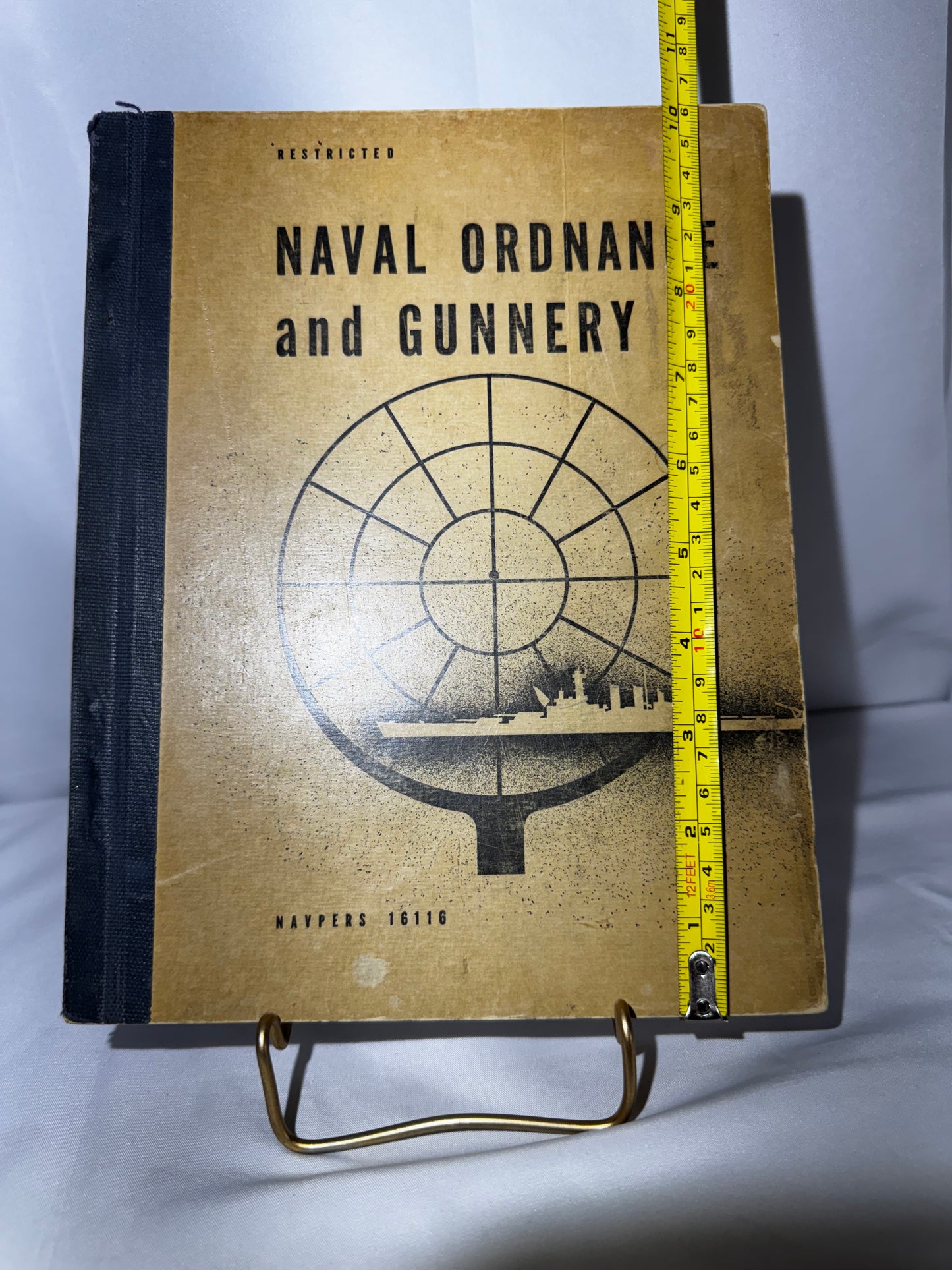 Vintage 1944 Naval Ordnance and Gunnery Manual – NAVPERS 16116