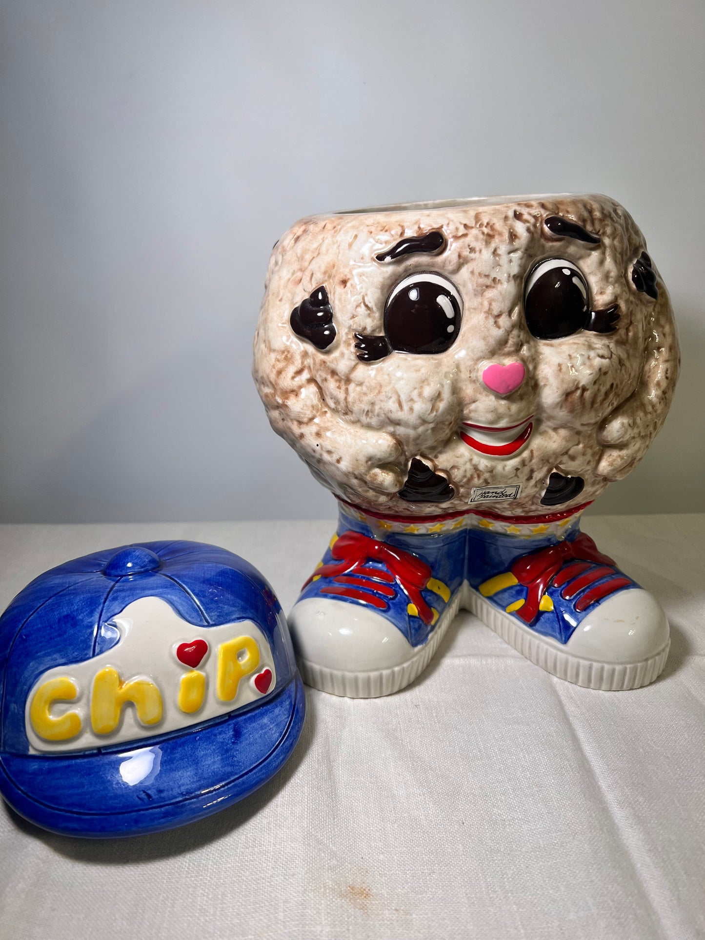 vintage-1991- Chip- cookie jar-Fitz Floyd- Famous Amos