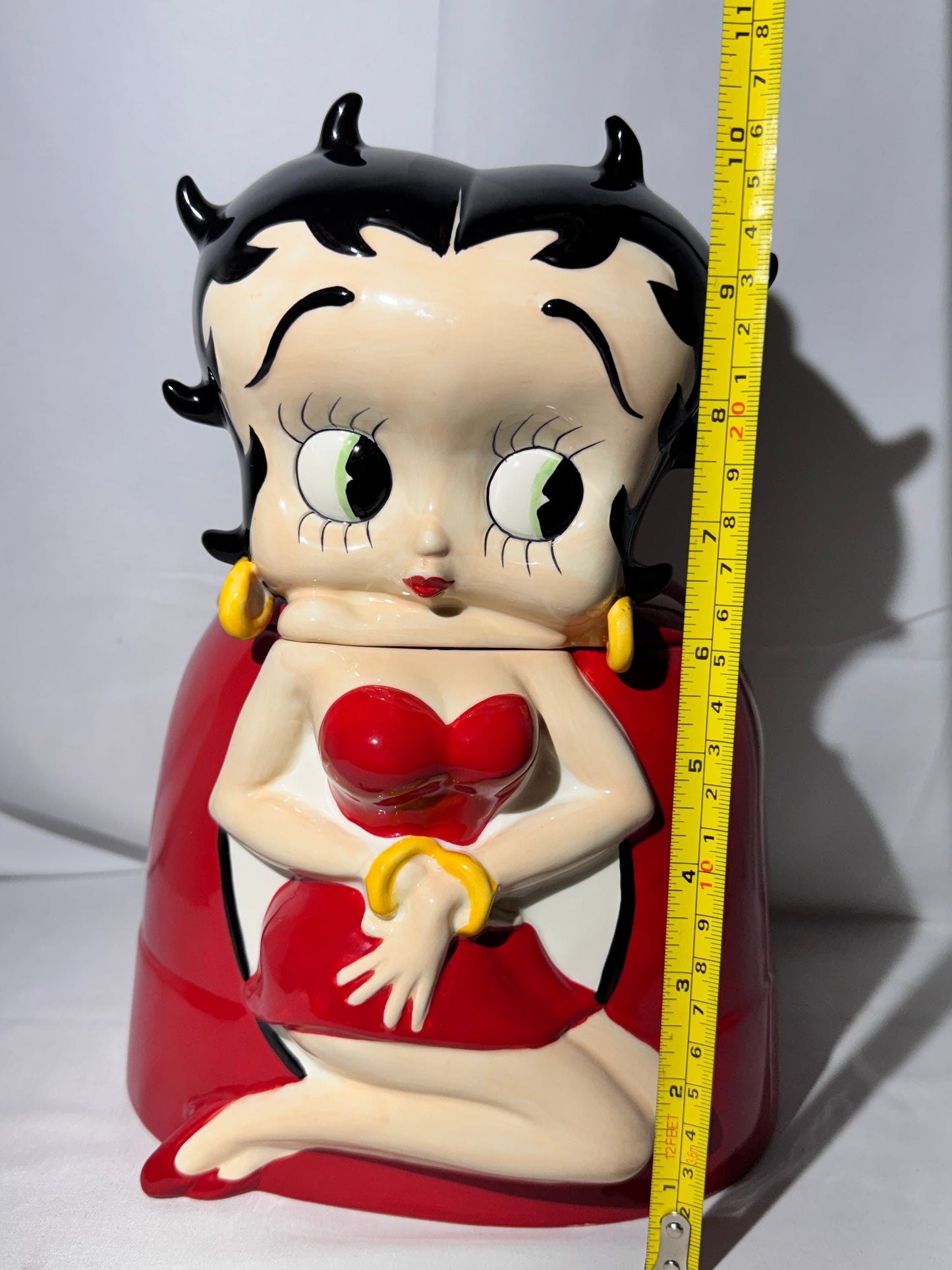 Betty Boop Cookie Jar -Red Dress King Features - Pacific 2007