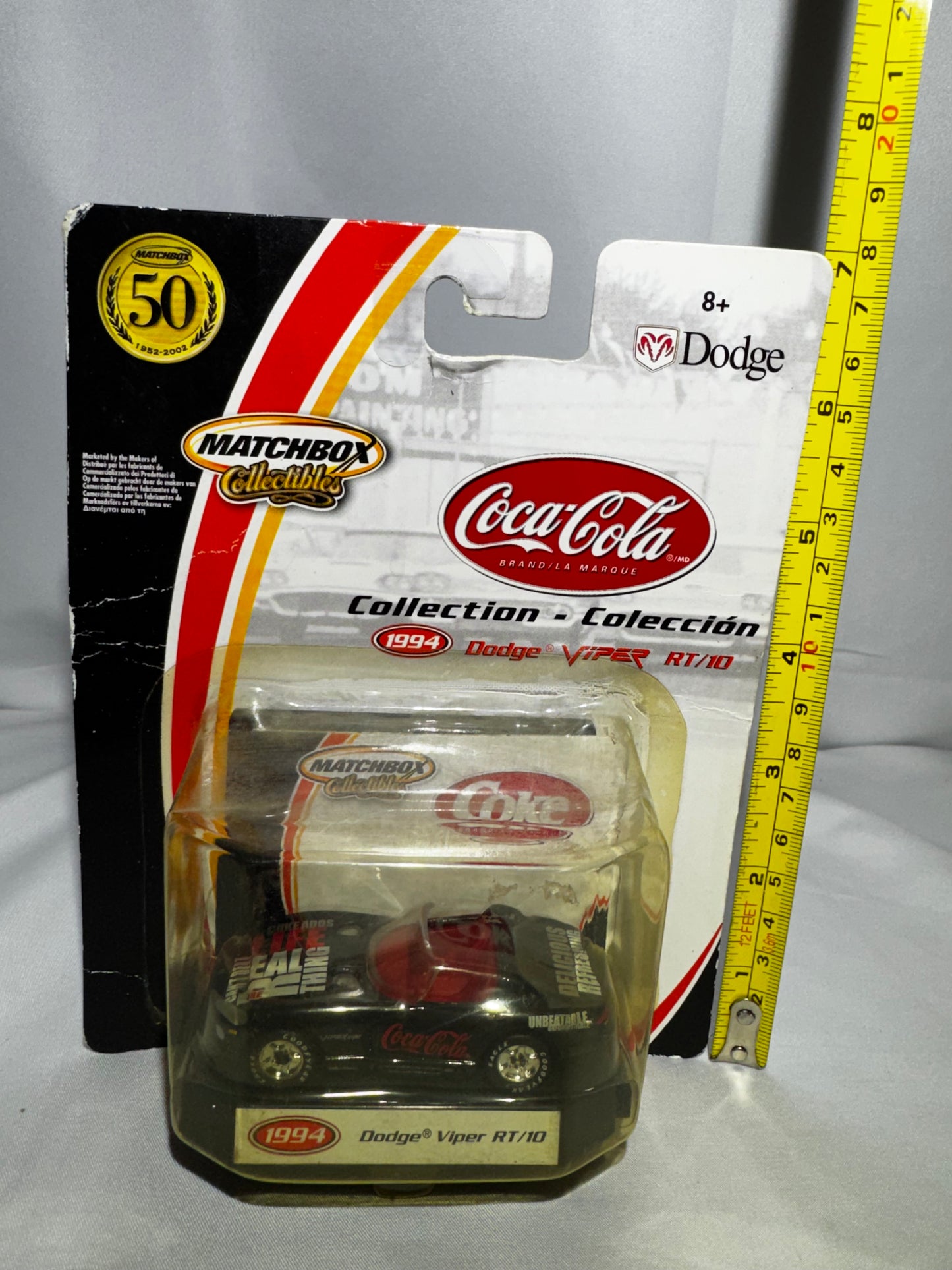 2002 Matchbox Collectibles 1994 Dodge Viper RT/10 Coca-Cola 50th Anniversary Series