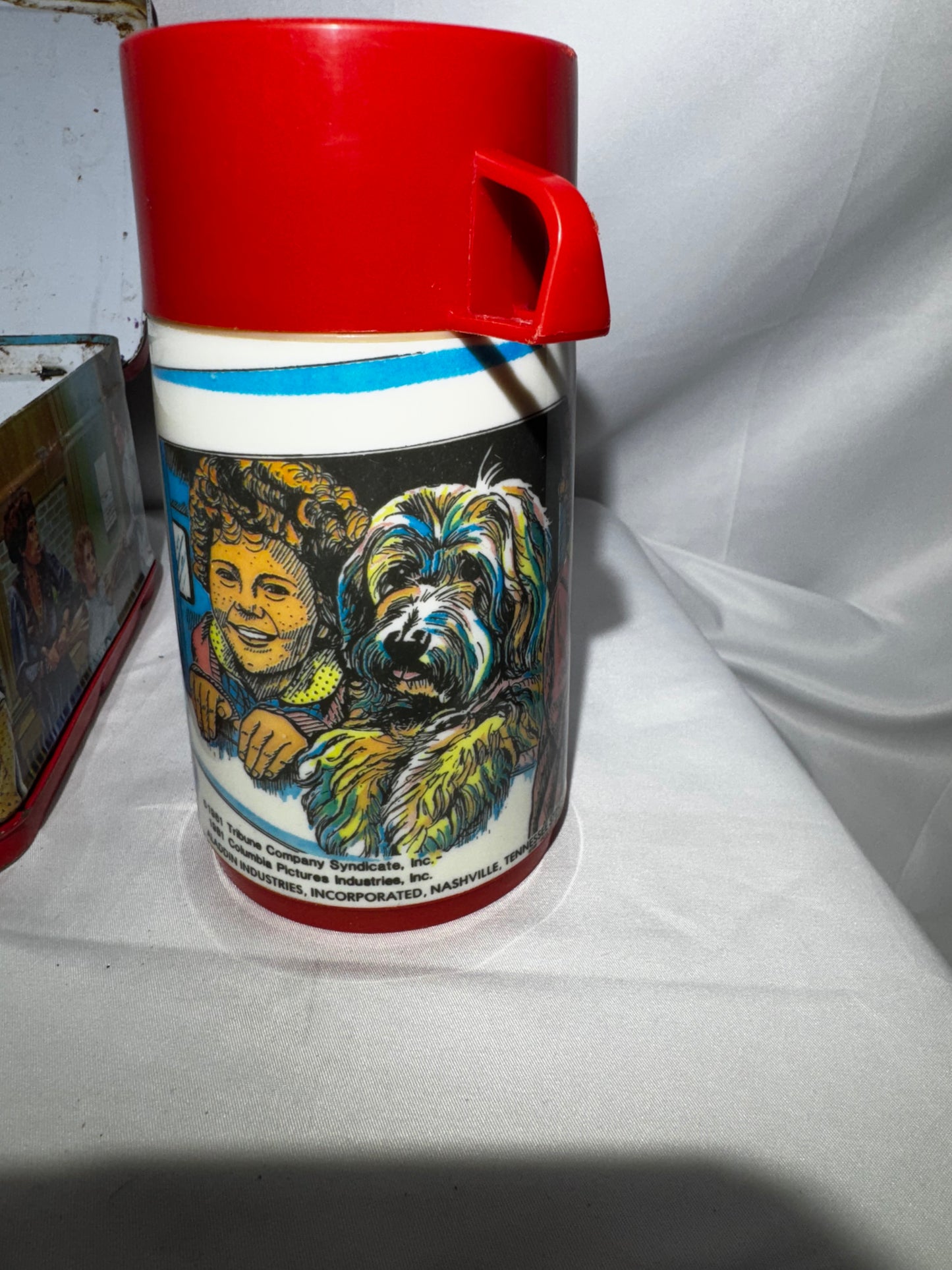 Vintage 1981 Annie Metal Lunchbox with Thermos – Aladdin Industries