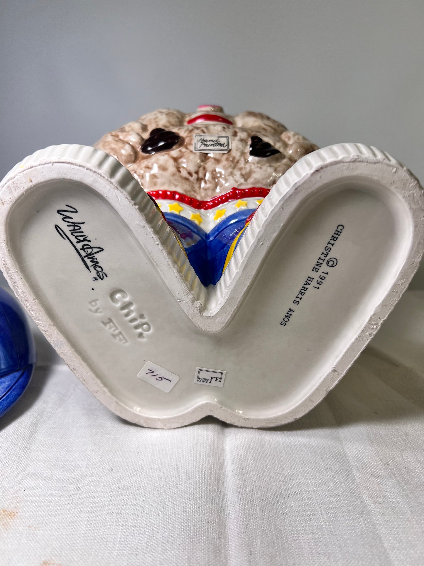 vintage-1991- Chip- cookie jar-Fitz Floyd- Famous Amos