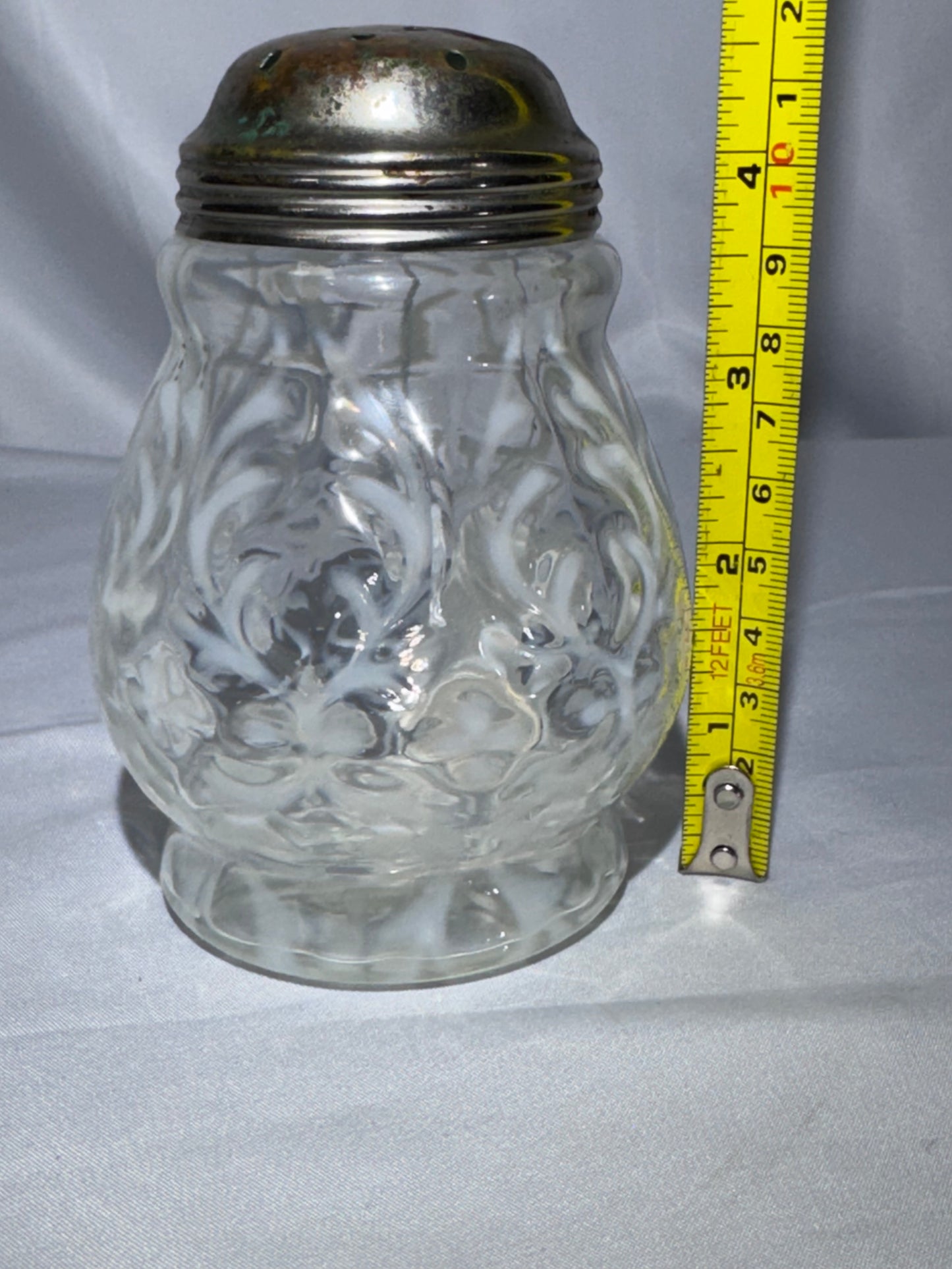 Antique H. Northwood & Co. Spanish Lace Opalescent Glass Sugar Shaker – Victorian