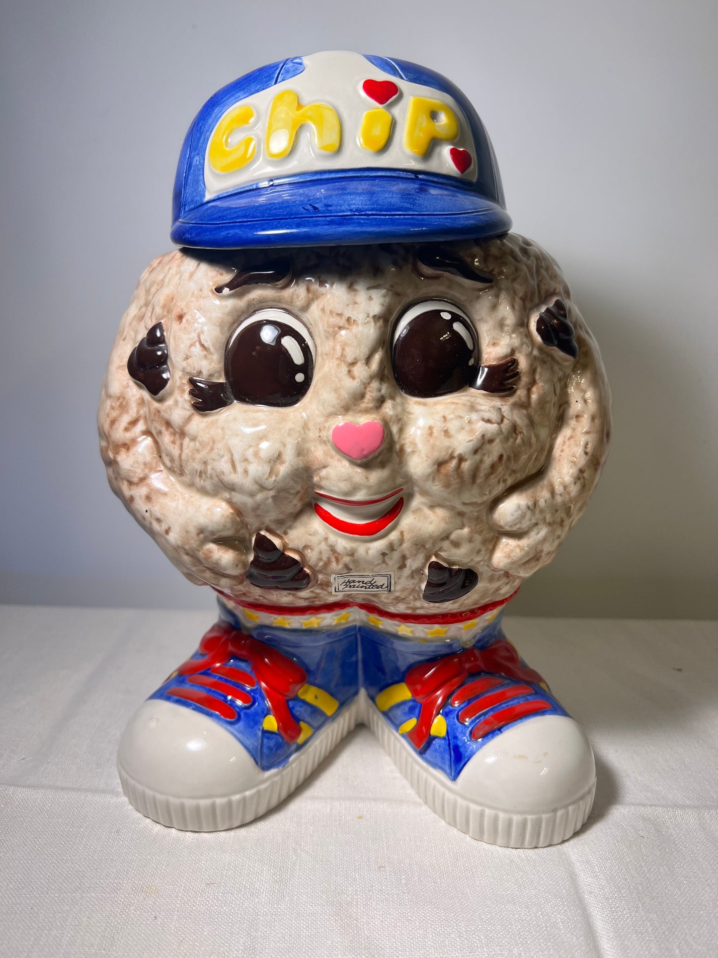 vintage-1991- Chip- cookie jar-Fitz Floyd- Famous Amos