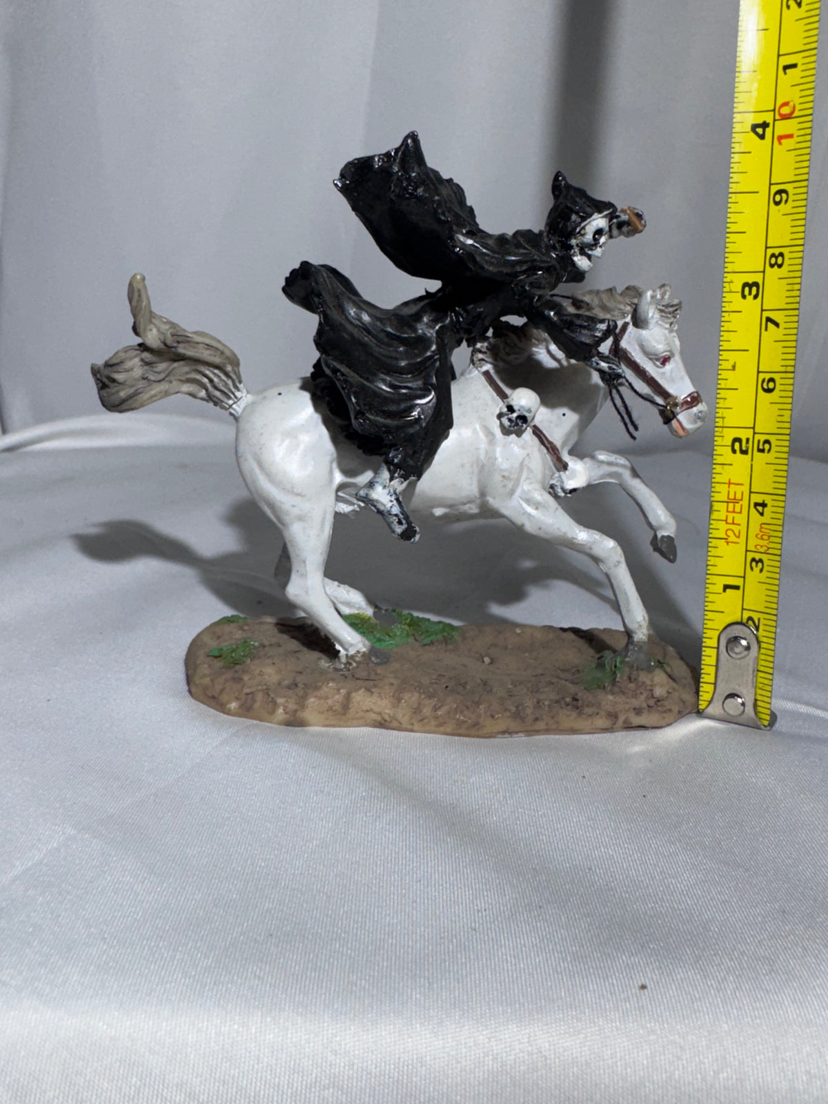 LEMAX Spooky Town Death on a Pale Horse #72379 – Retired Halloween Figurine – 2014