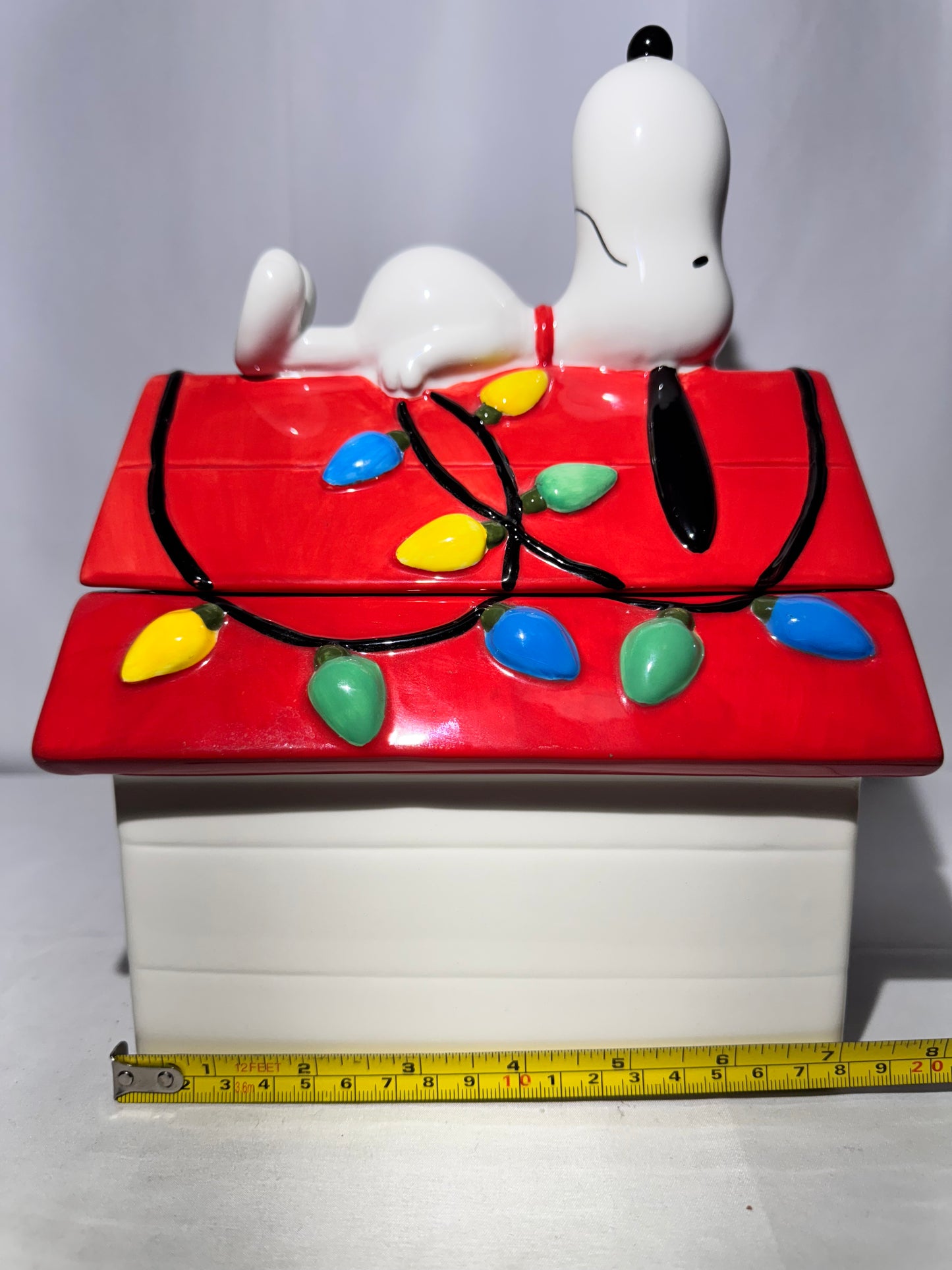 Snoopy Christmas Cookie Jar – Peanuts – With Original Box