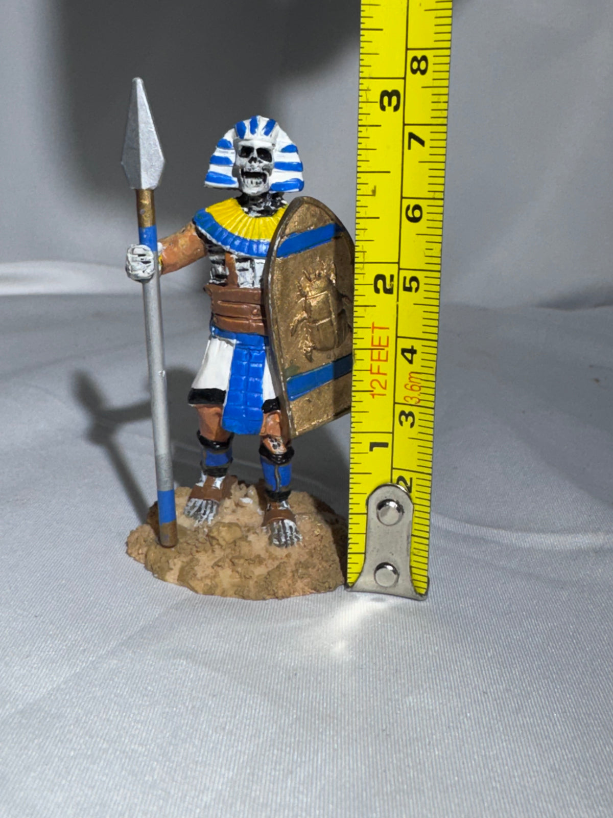 LEMAX Spooky Town Spearman #82486 – Retired Egyptian Skeleton Figurine – 2008