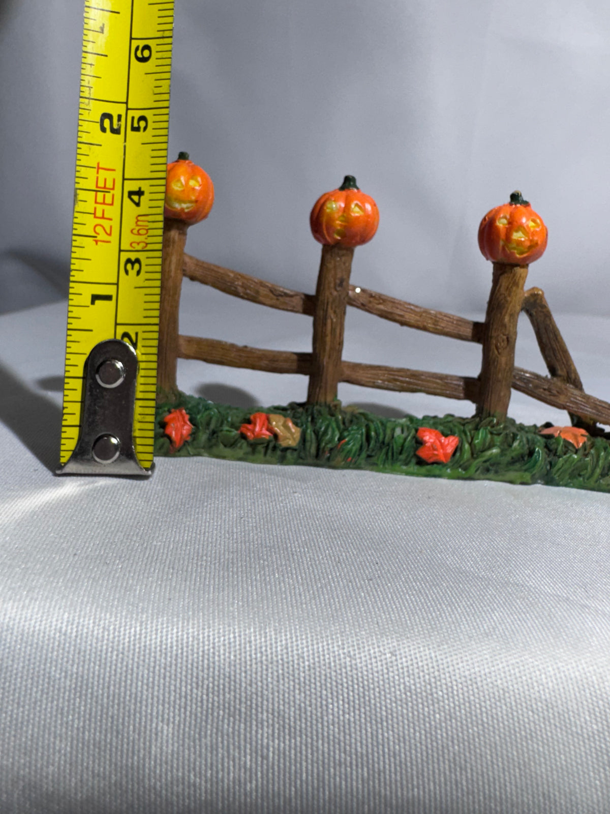 Lemax Spooky Town Pumpkin Fence #44142 — Retired 2004 Halloween Village