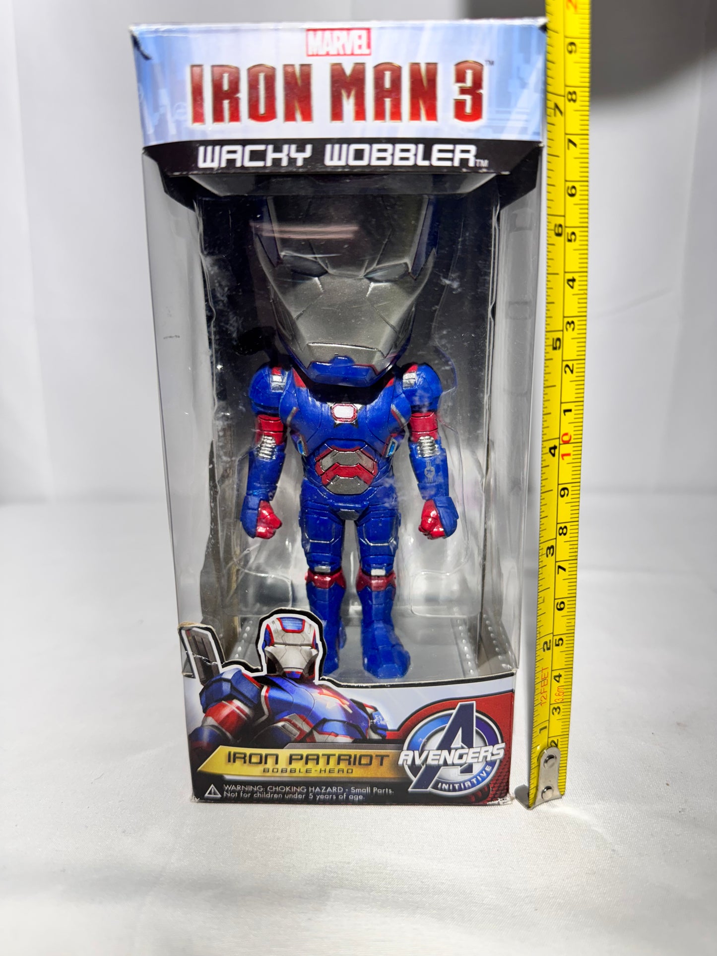 Marvel Iron Man 3 – Iron Patriot Wacky Wobbler Bobblehead (2013) – Original Box