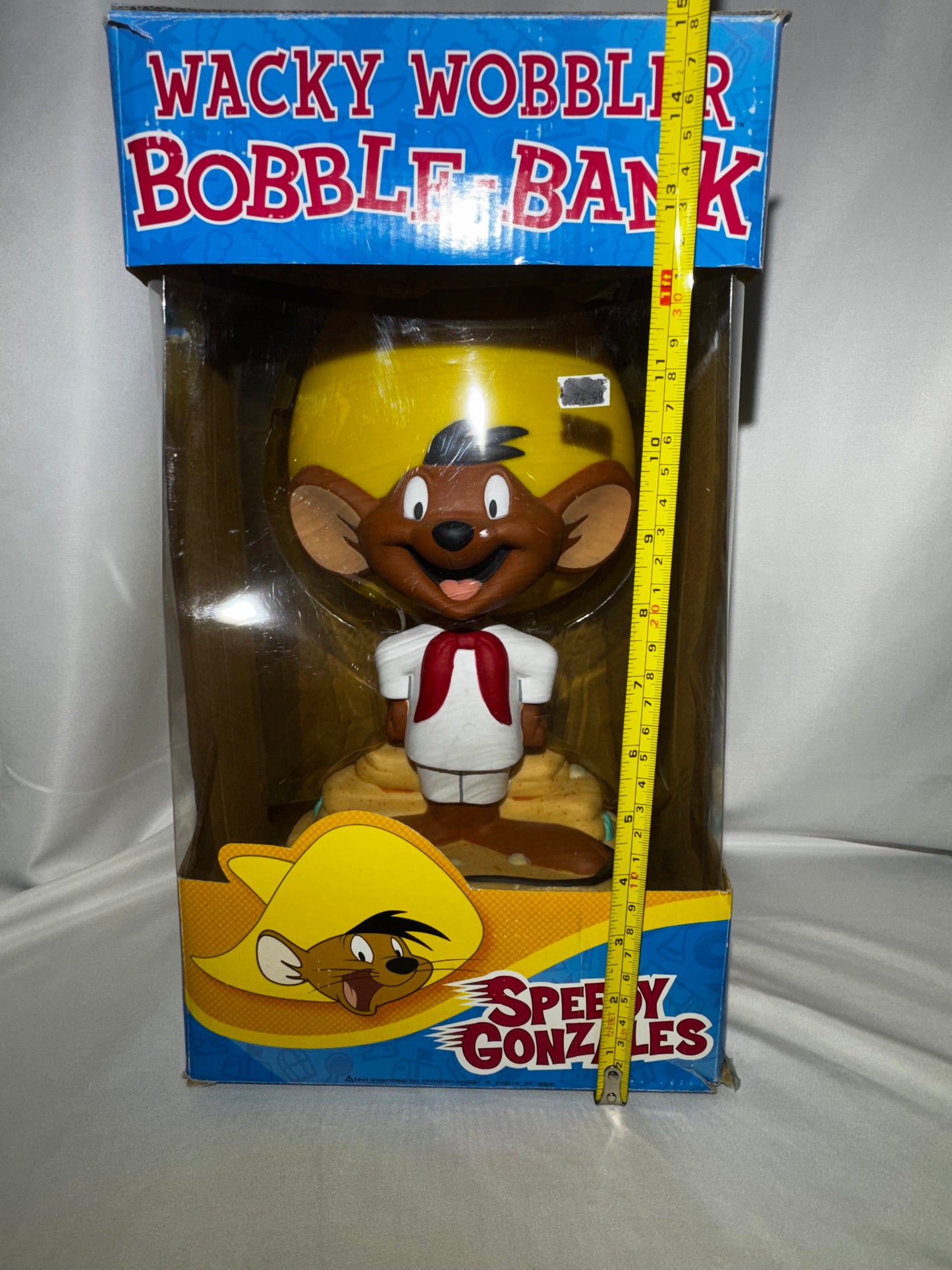 Funko Wacky Wobbler Bobble Bank Speedy Gonzales Looney Tunes WB w/ Original Box