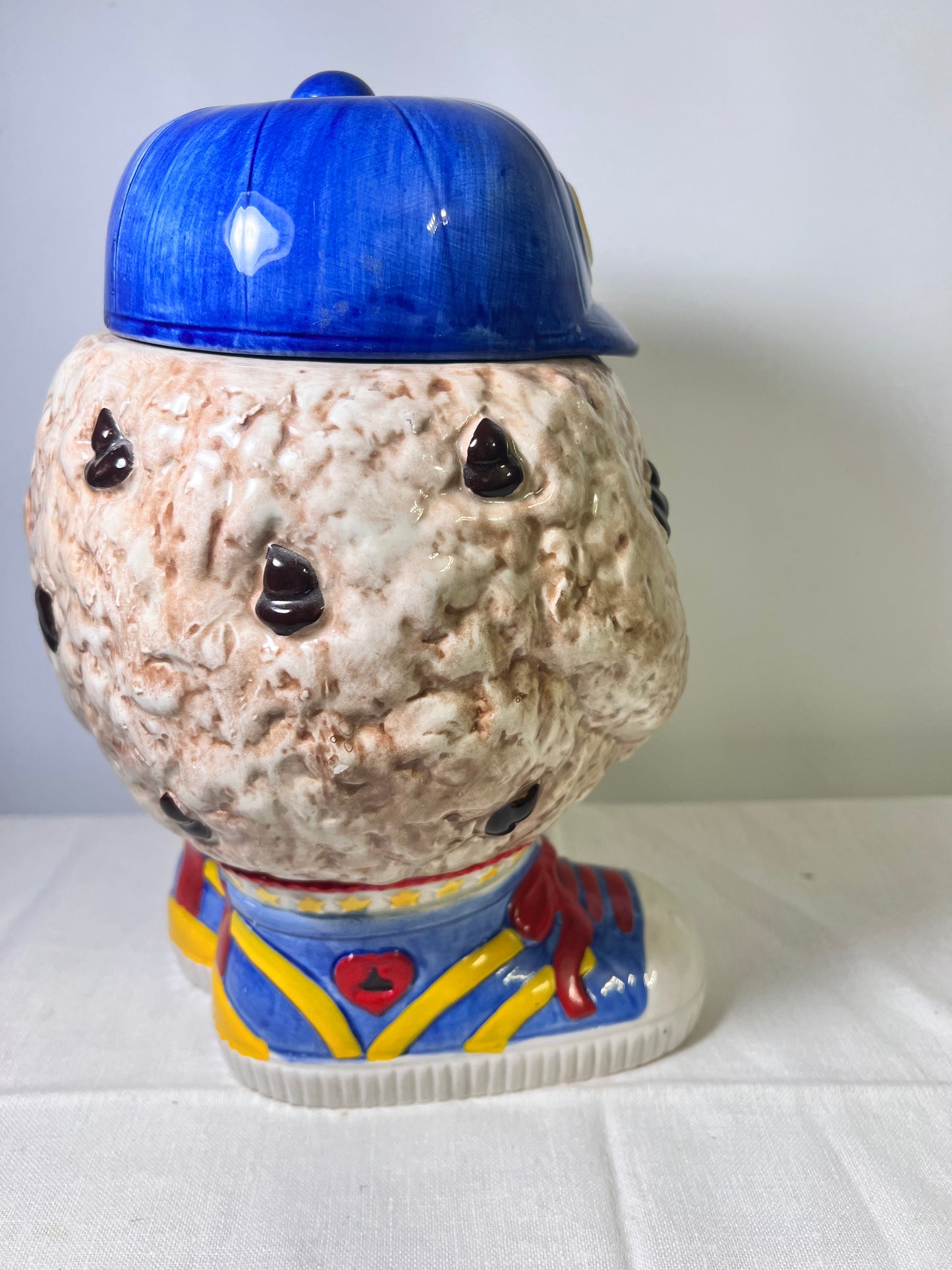 vintage-1991- Chip- cookie jar-Fitz Floyd- Famous Amos
