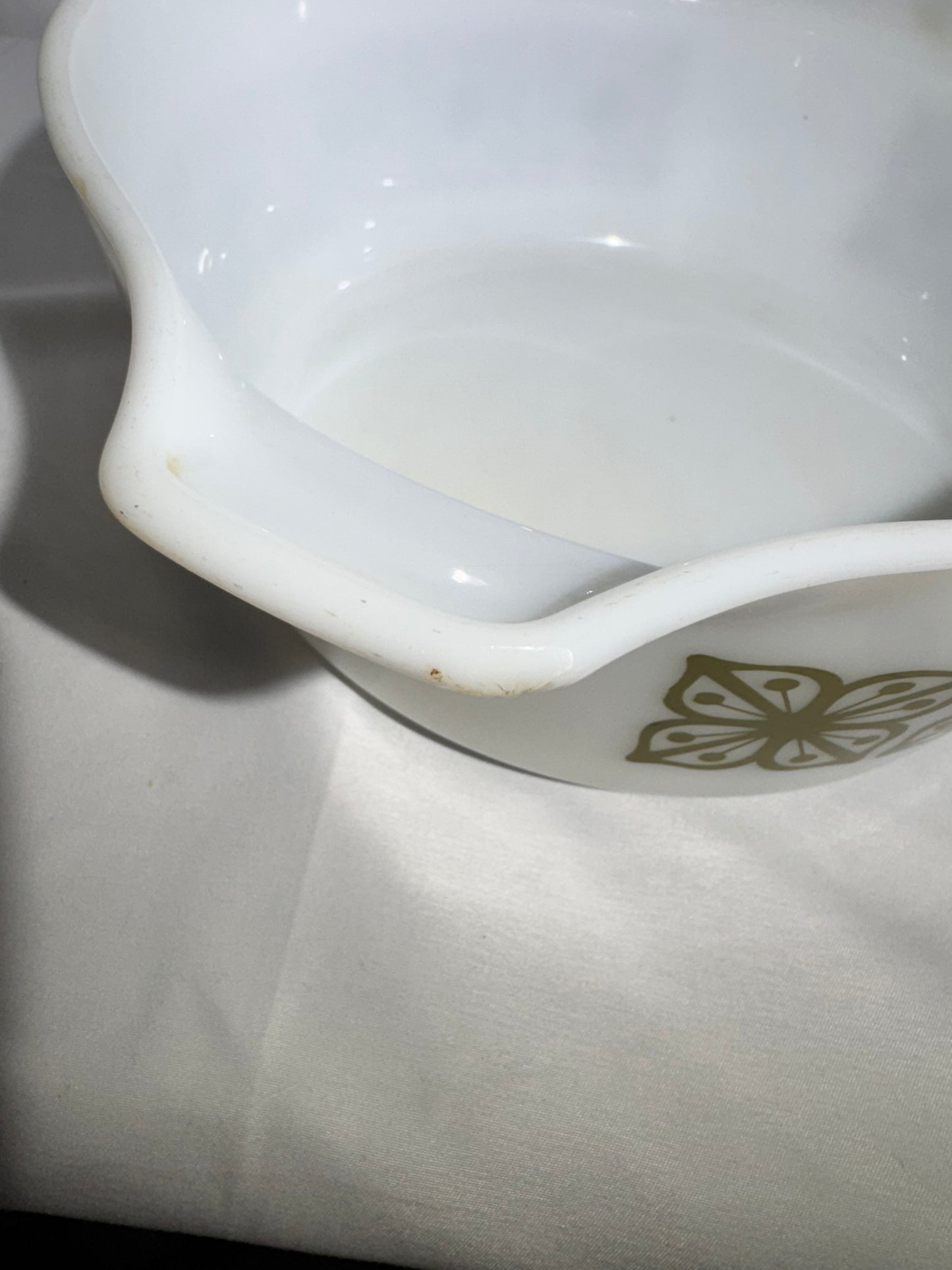 Pyrex 2.5 Quart Casserole Dish – Verde Square Flower Pattern 475-B