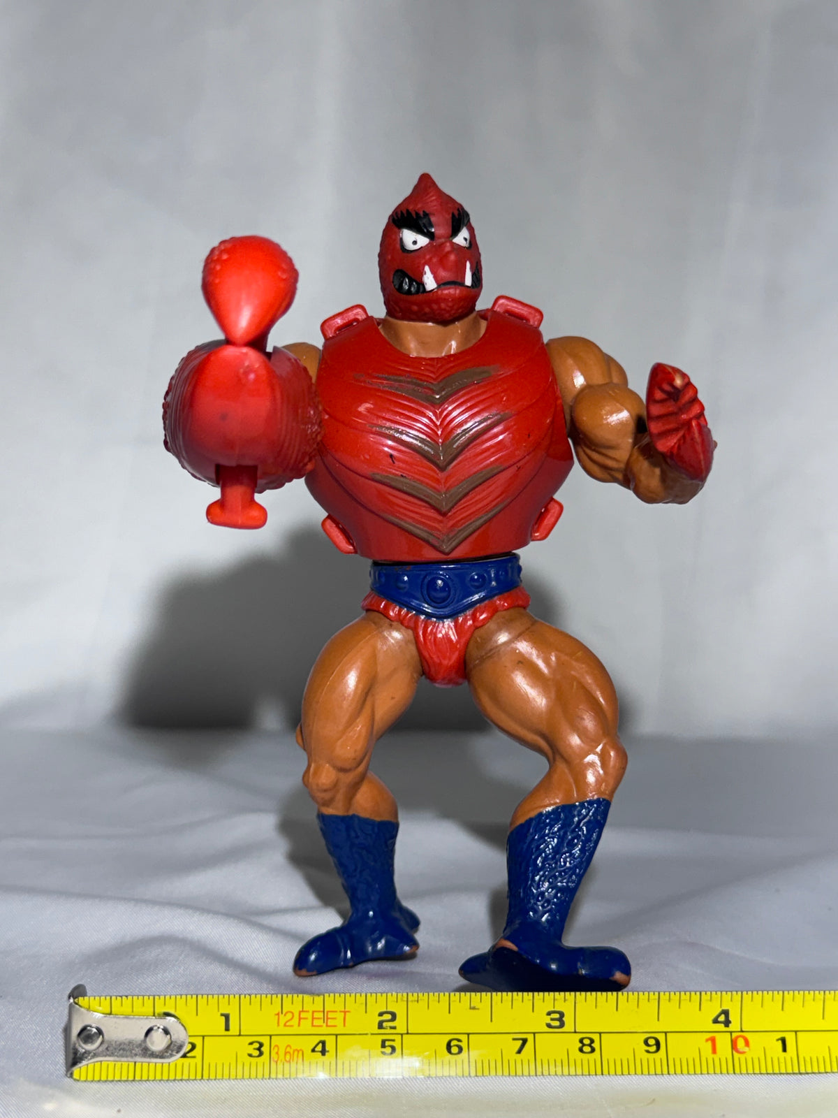 Vintage 1980s Mattel Masters of the Universe Clawful Action Figure – Loose – Missing Mace