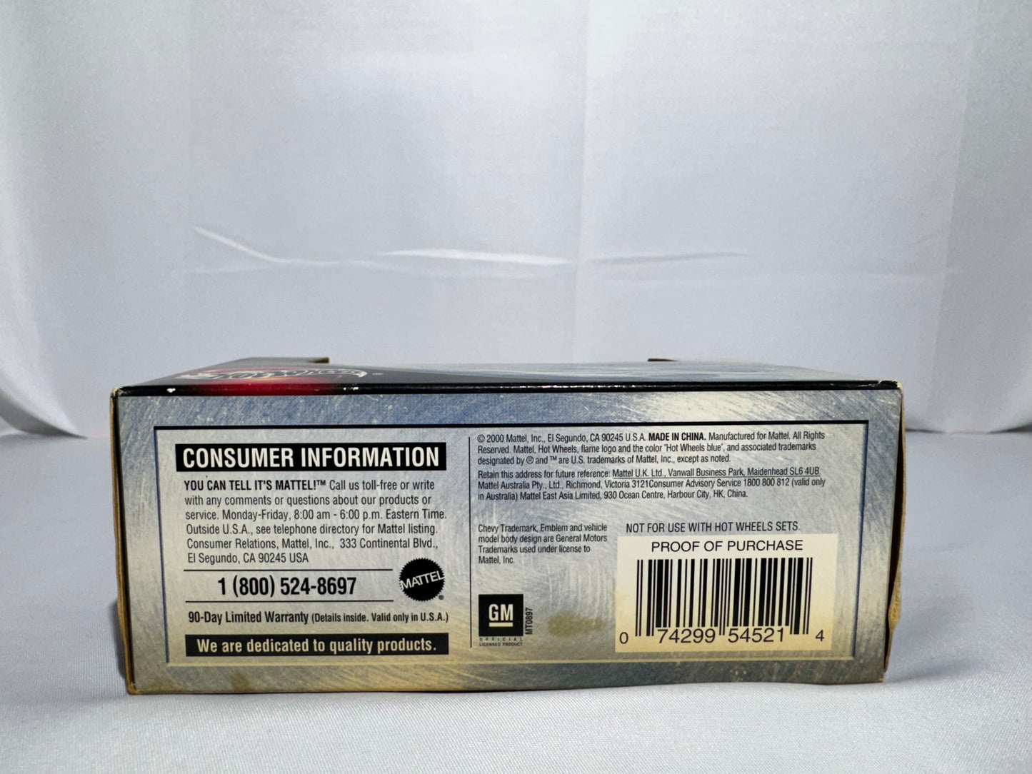 Hot Wheels 1957 Chevy 150 Sedan – Yellow and Black Limited Edition Diecast (2000 Mattel)