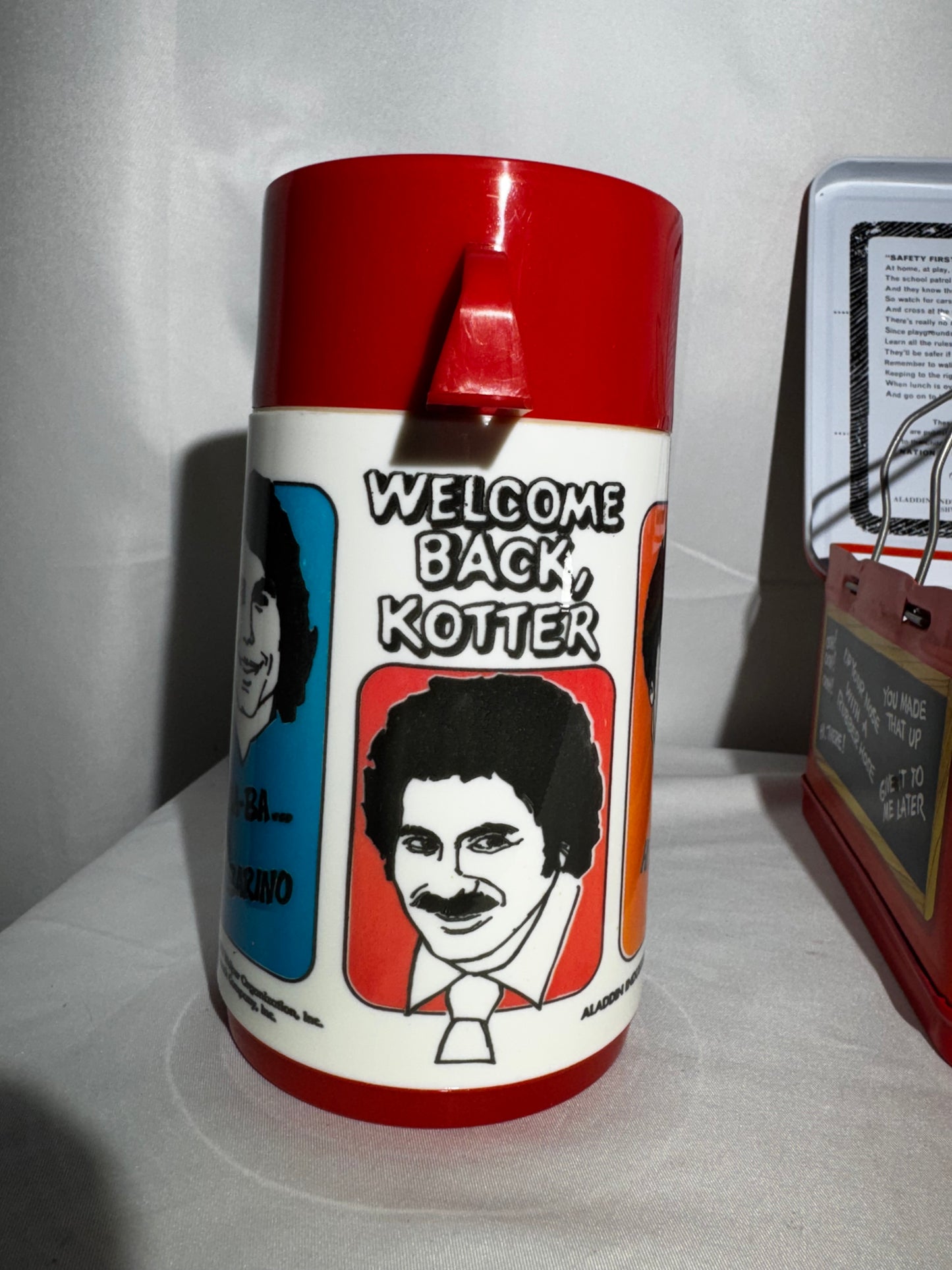 Vintage 1977 Welcome Back, Kotter Metal Lunchbox & Thermos Aladdin Industries