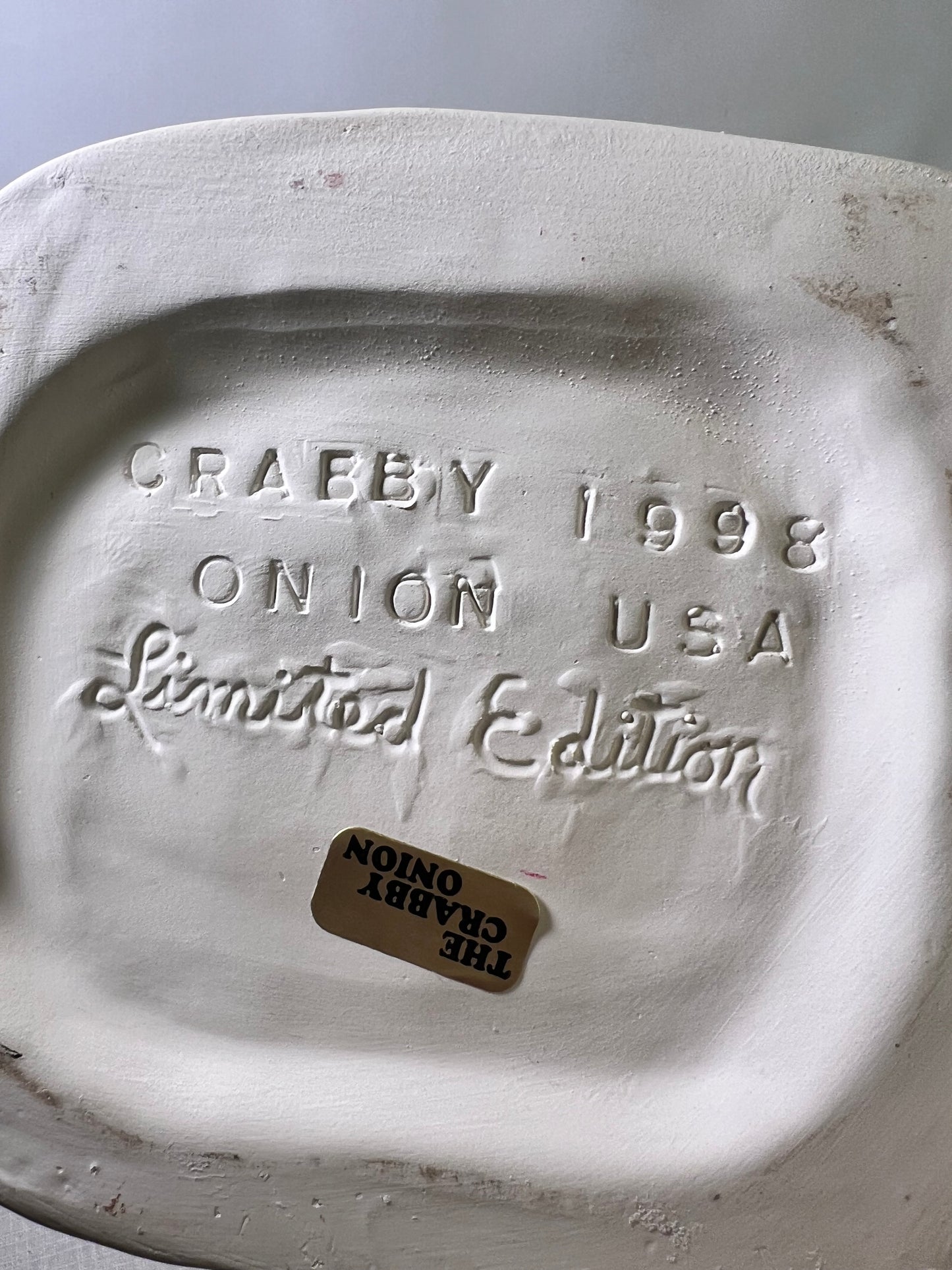 Monopoly Man-The Crabby Onion-1998- Limited Edition- dice-Money Bag -Bank Roll- cookie jar