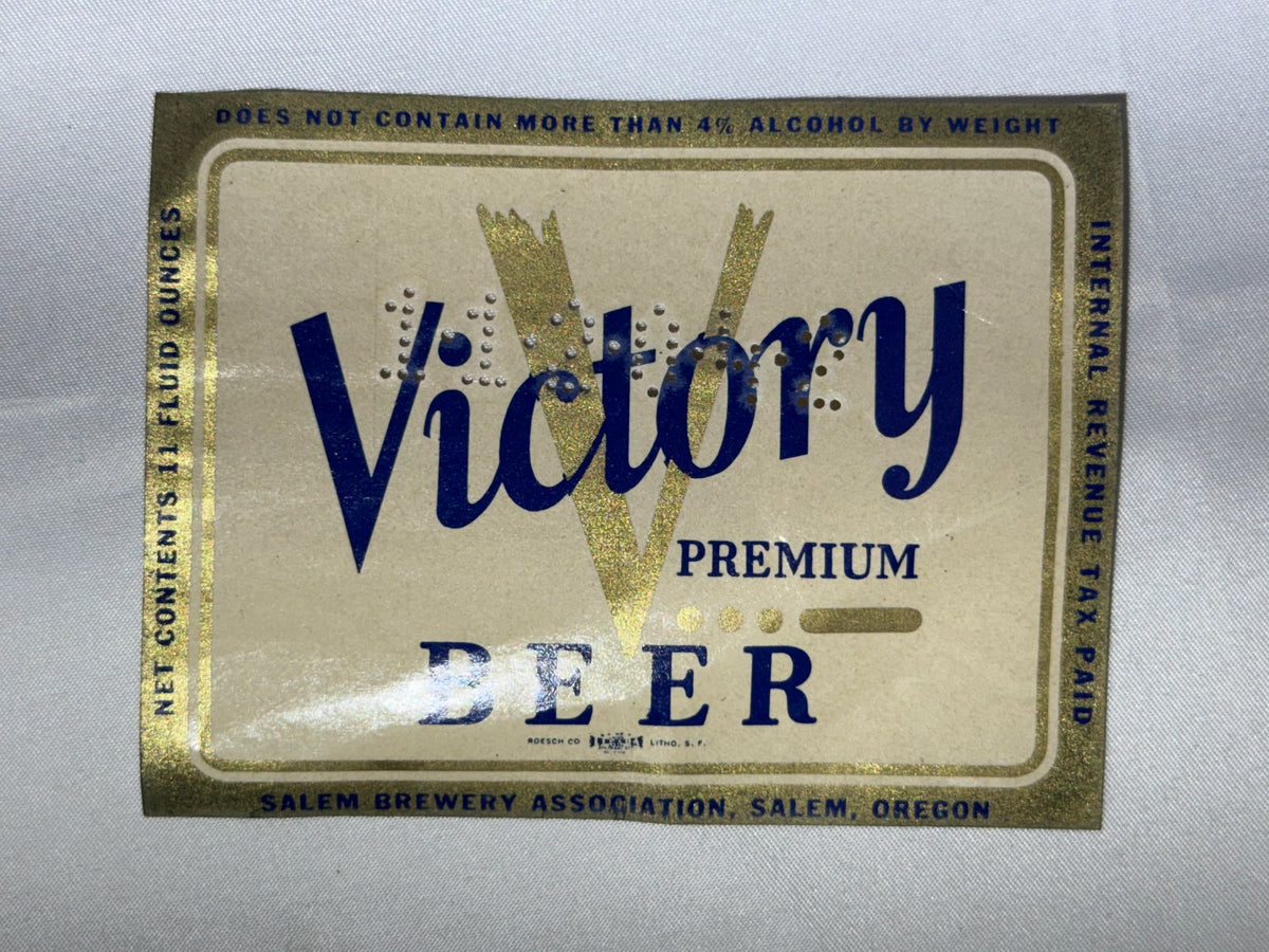 Vintage Beer Labels – Alaskan, El Rey, Rainier, Old Frisco, Tahoe & Victory – 7-Piece Collection
