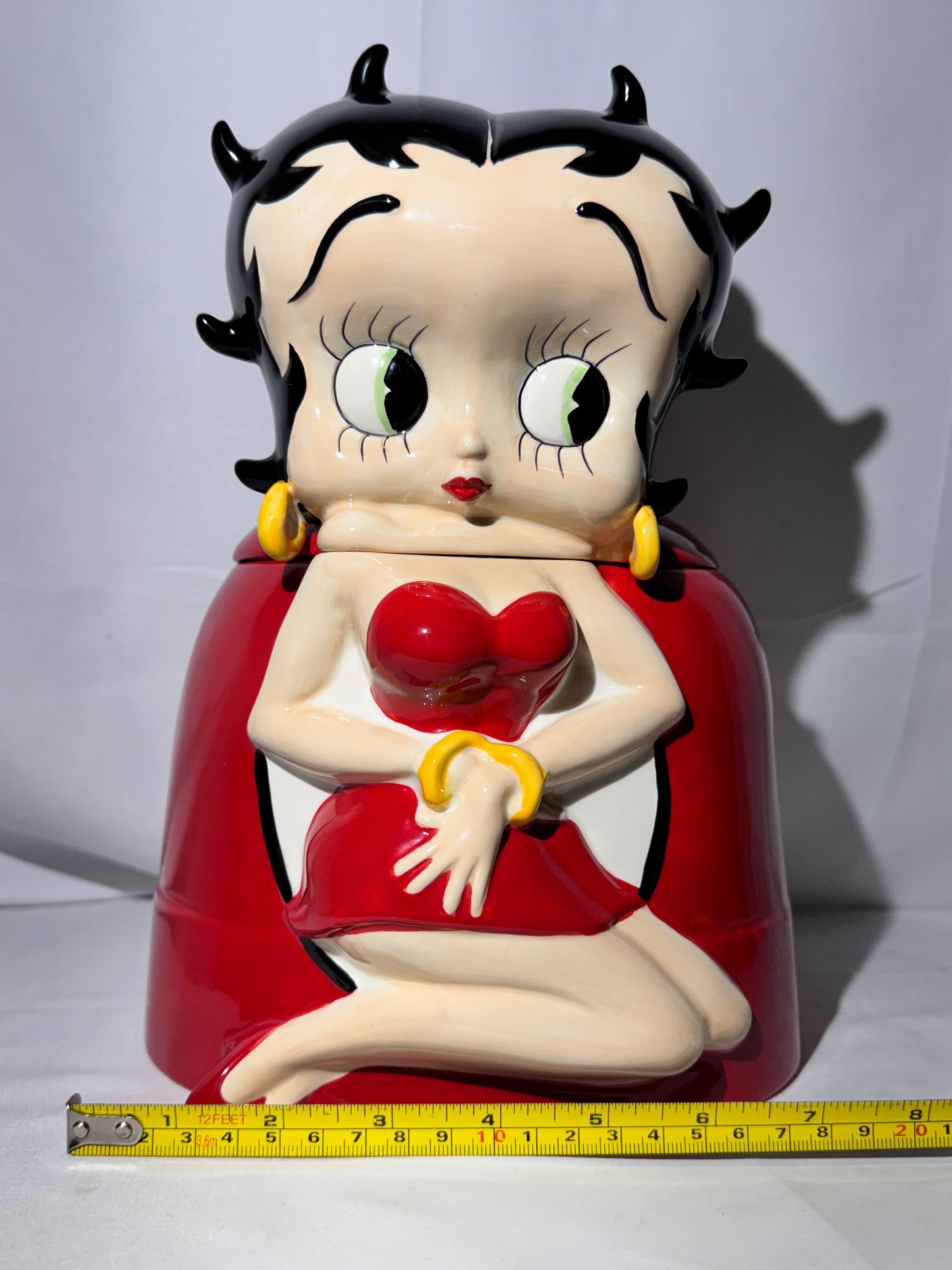 Betty Boop Cookie Jar -Red Dress King Features - Pacific 2007