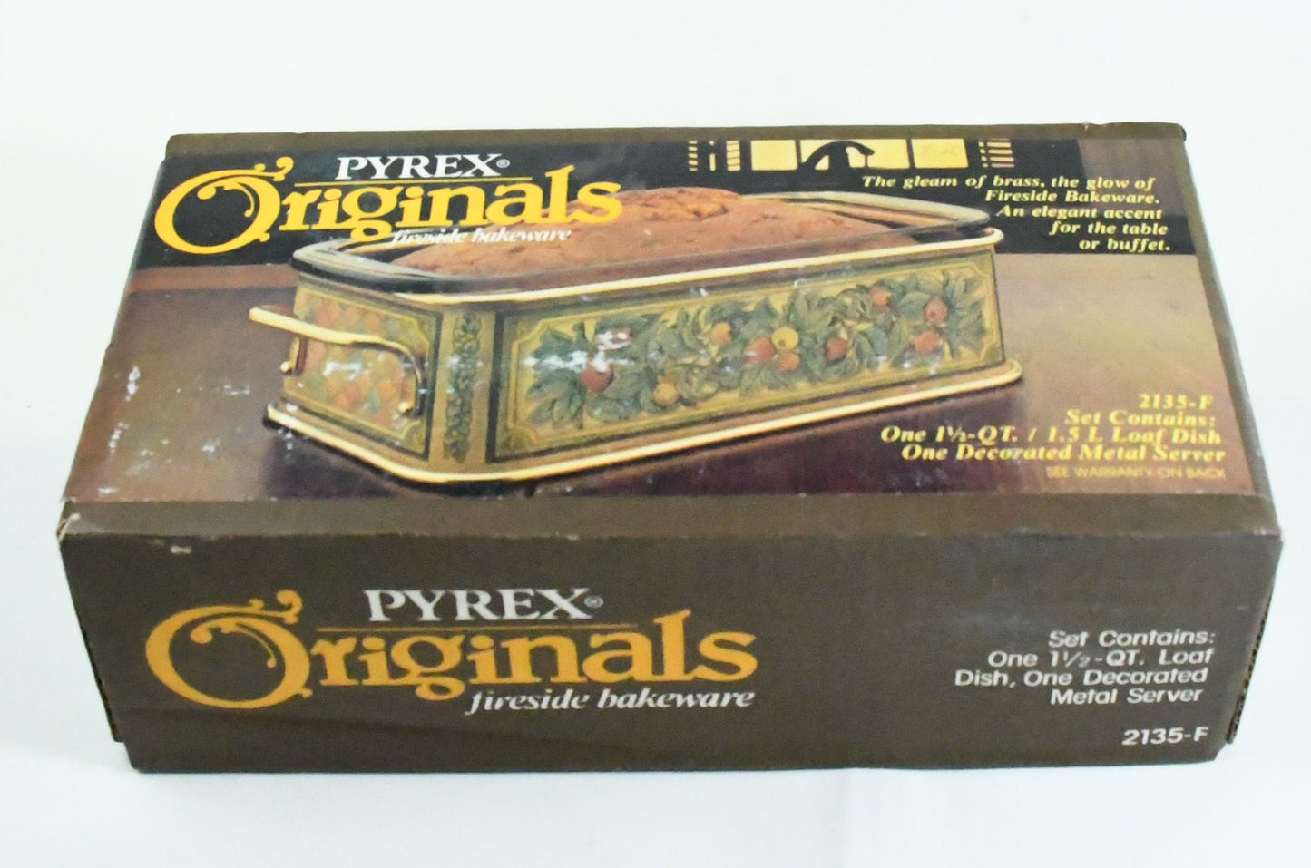 Pyrex Originals Fireside bake ware 2135-F