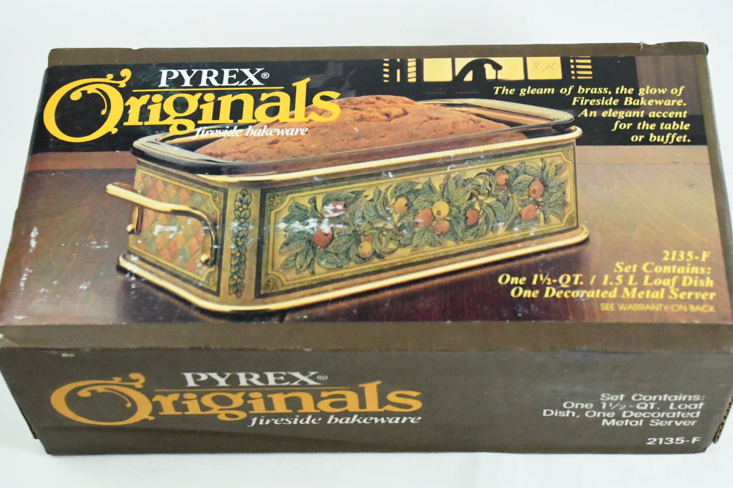 Pyrex Originals Fireside bake ware 2135-F