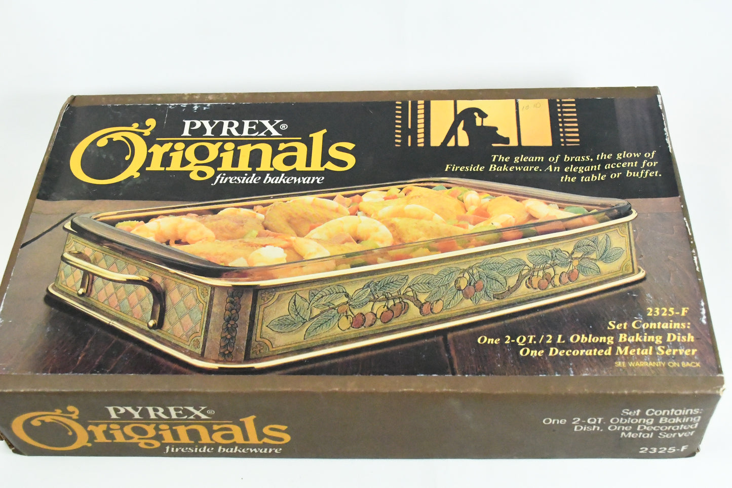 Pyrex Original Fireside bakeware 2325-F 2qt.