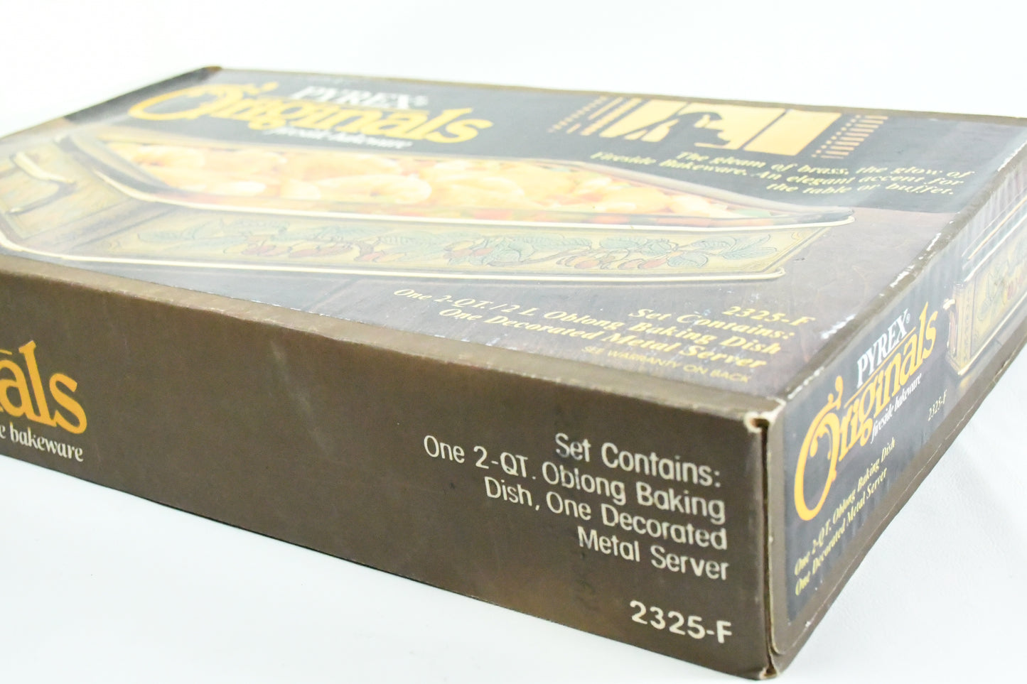 Pyrex Original Fireside bakeware 2325-F 2qt.