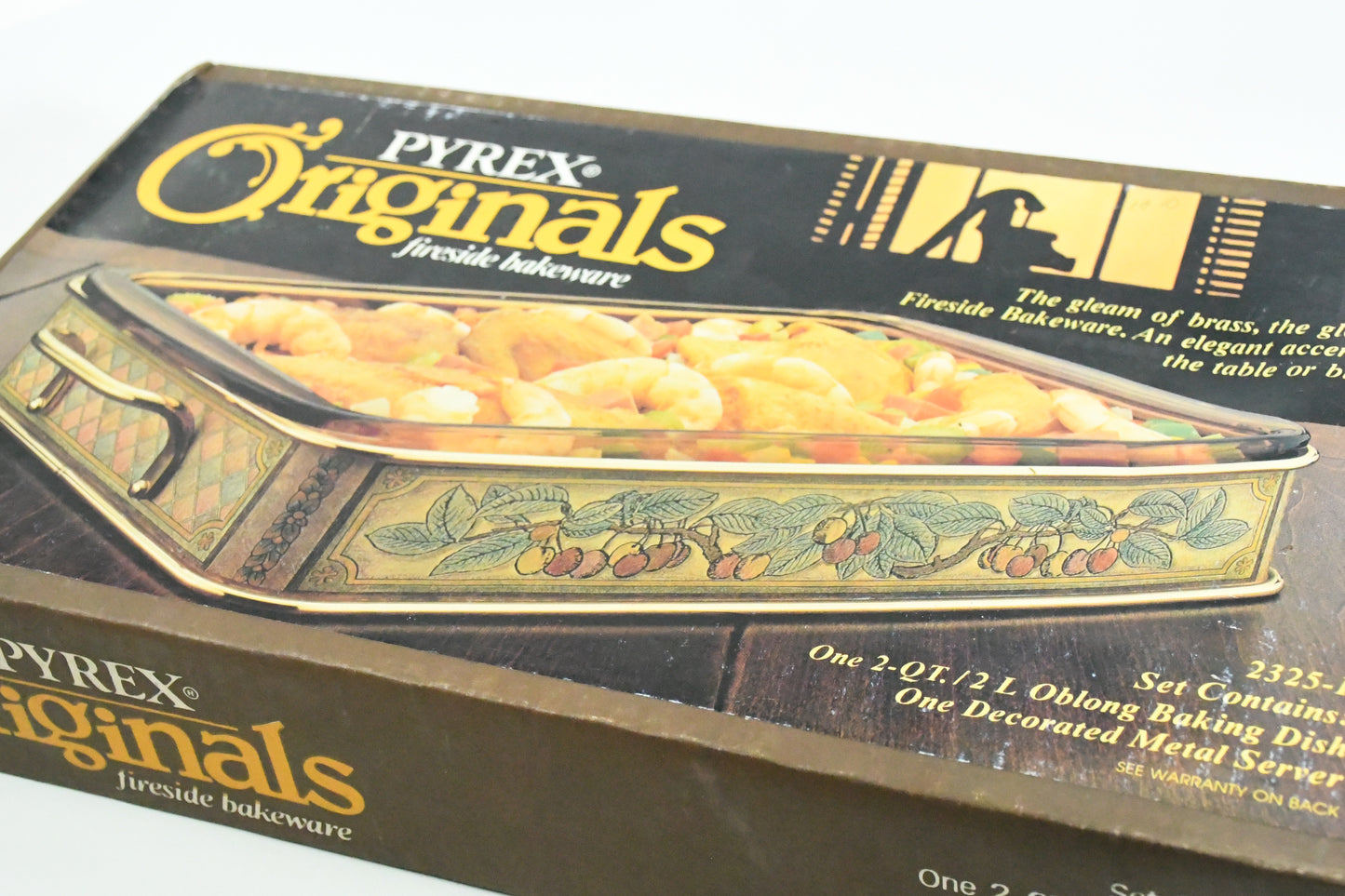 Pyrex Original Fireside bakeware 2325-F 2qt.