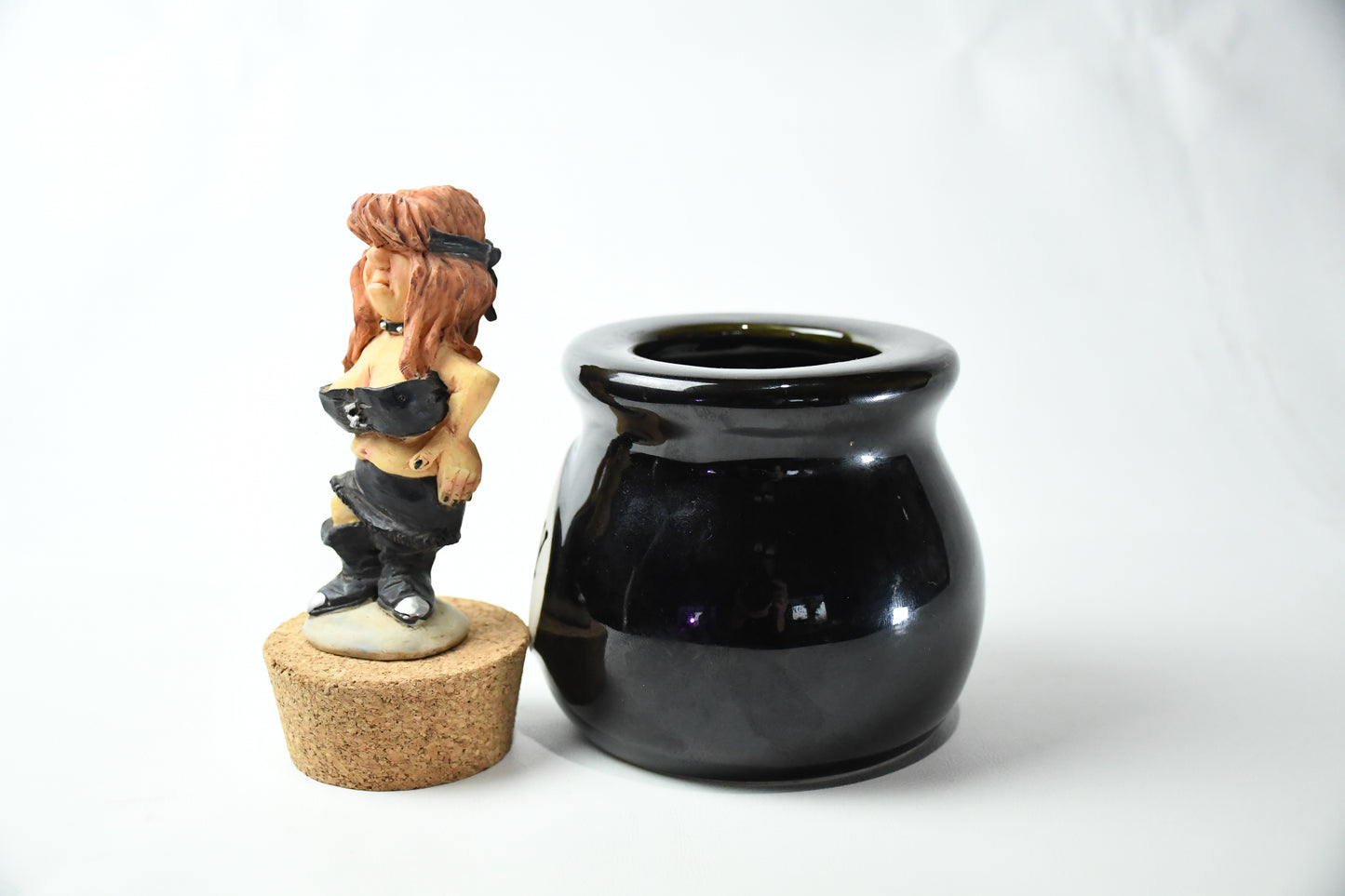 Harley Davidson -Harley Fund- The Old lady- Coin Bank with Cork Top