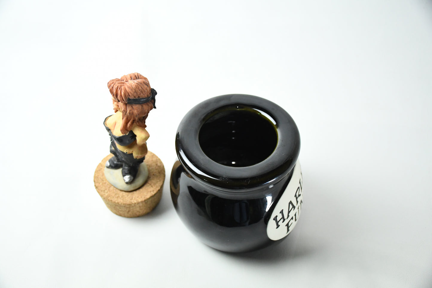 Harley Davidson -Harley Fund- The Old lady- Coin Bank with Cork Top