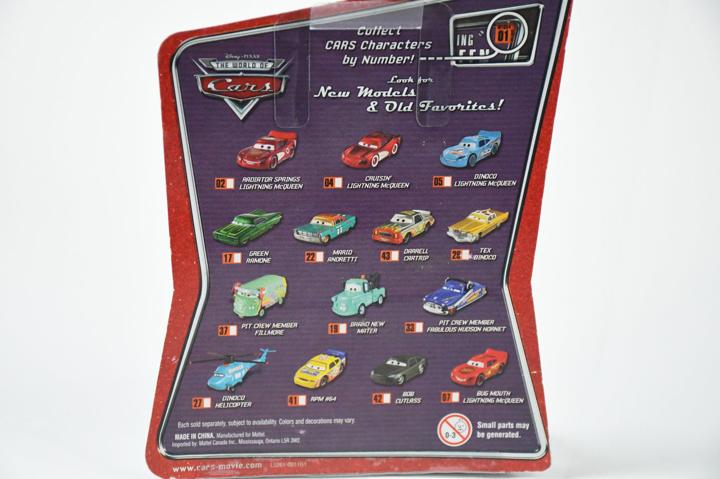 Cars - Pixar-Disney-Dinco #5 -Lightning McQueen- Blue w/ lightning bult 95- Radiator Springs- Die cast-M1054