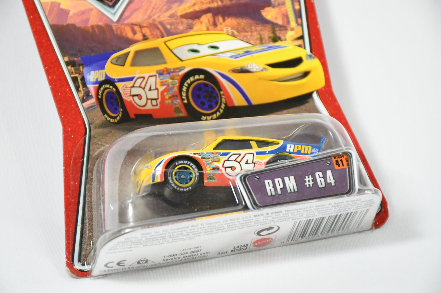 Disney-Pixar-Cars-#41 RPM #64-M1054-Diecast