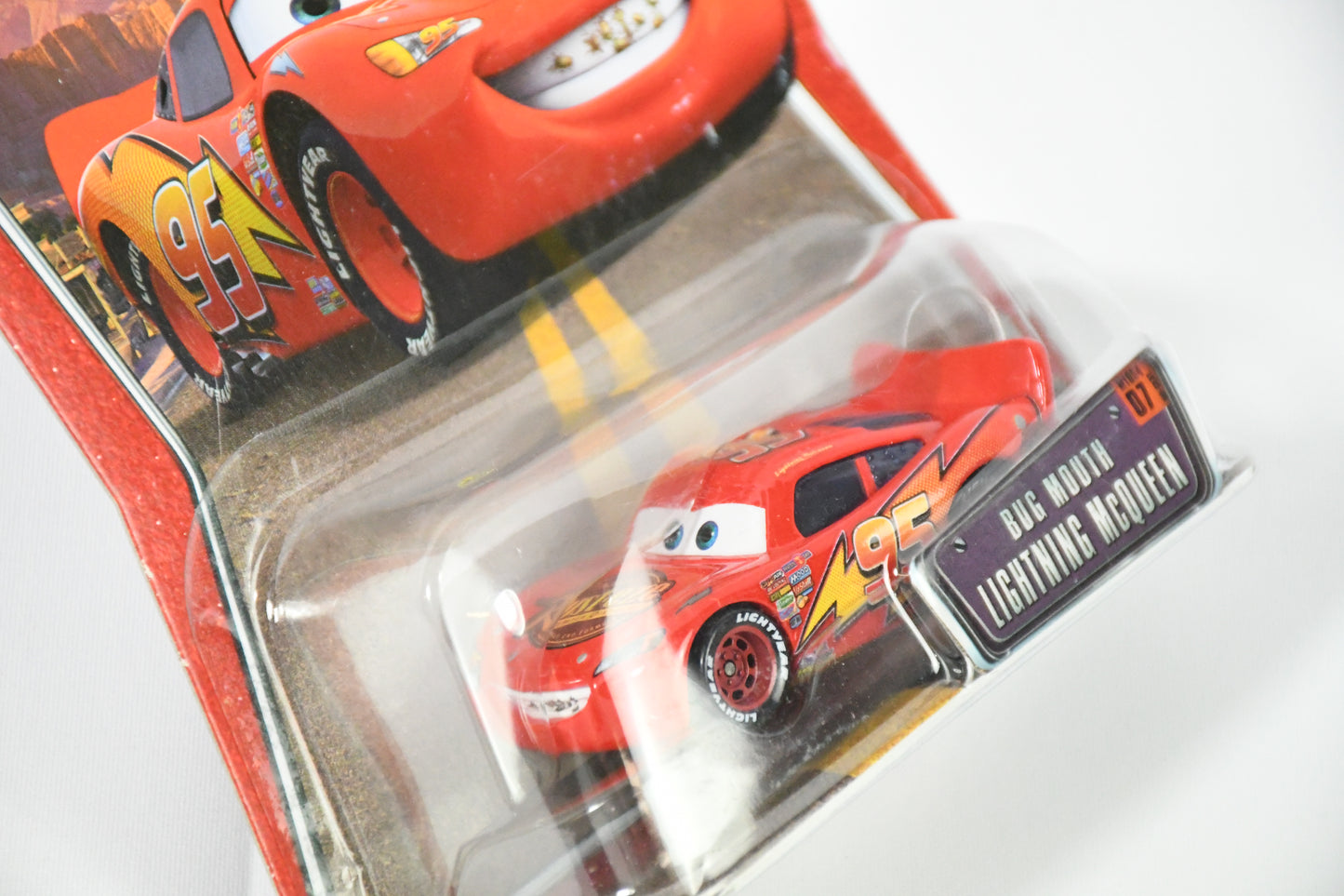 Disney-Pixar-Cars-Bug Mouth Lighting McQueen #07-Diecast