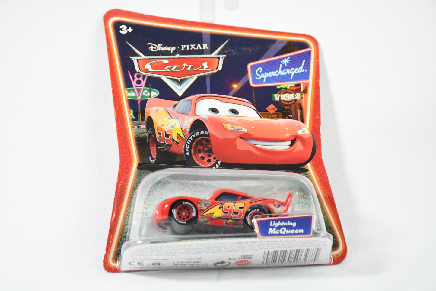 Disney-Pixar-Cars-Diecast Car- Lighting McQueen-Supercharged-L5251 L0545-