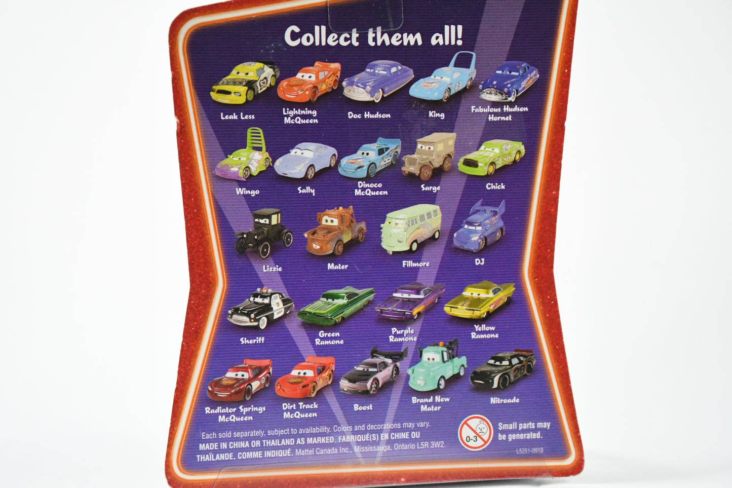 Disney-Pixar-Cars-Diecast Car- Lighting McQueen-Supercharged-L5251 L0545-