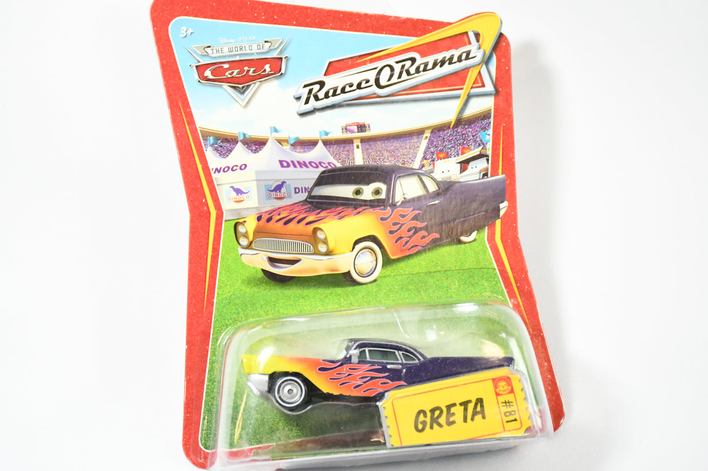 Disney-Pixar- Cars- Greta #81- Race O Rama-Die cast -toy car-P1640 M1054