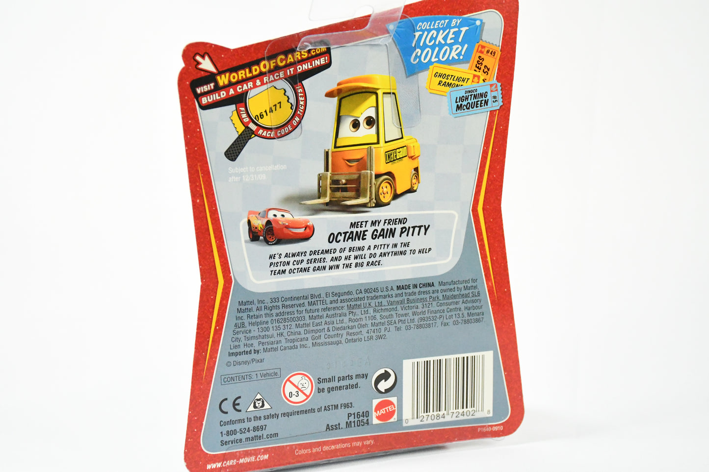 Disney-Pixar- Cars- Greta #81- Race O Rama-Die cast -toy car-P1640 M1054