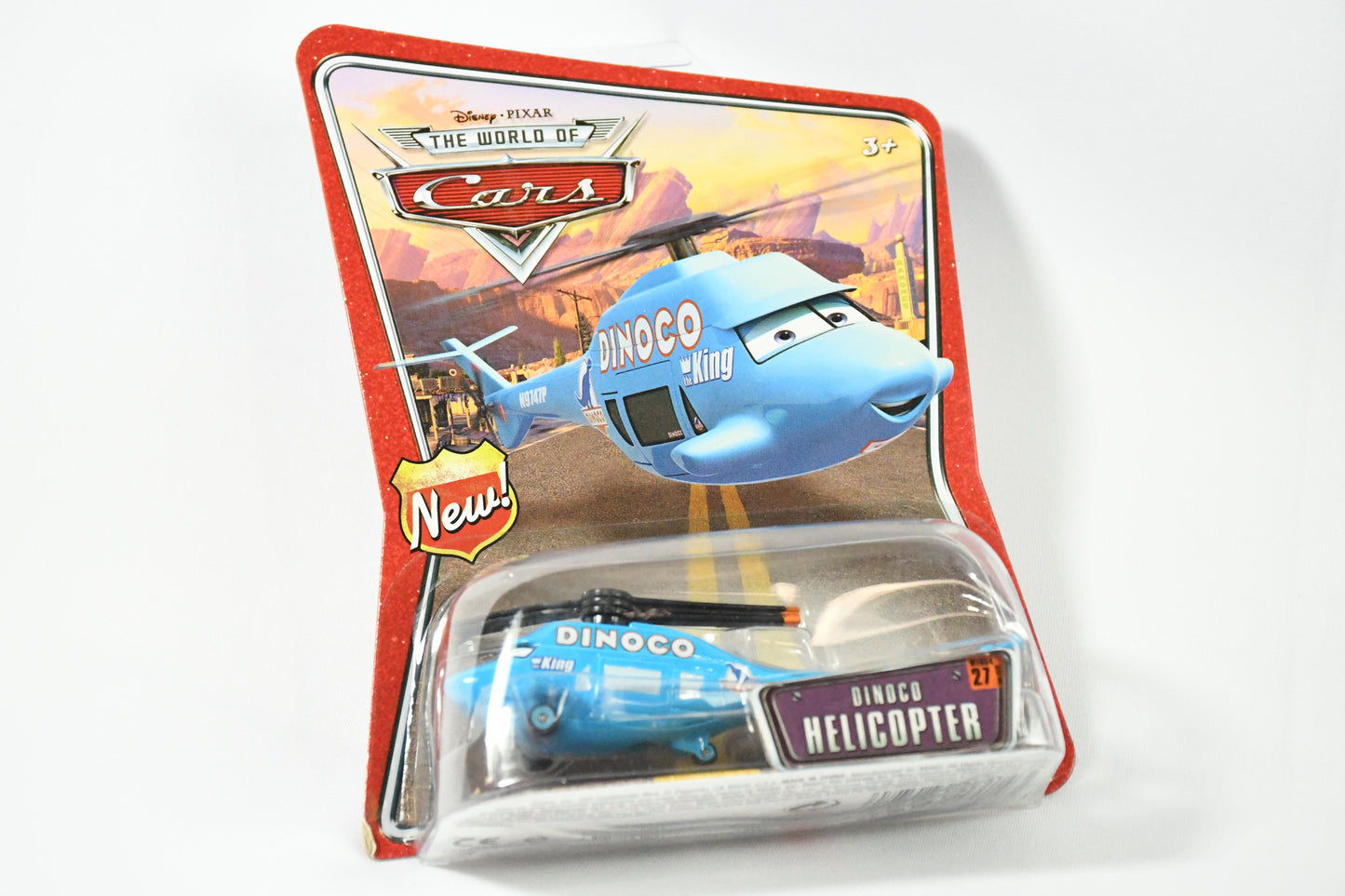 Disney-Pixar-Cars- Die Cast- Toy Car-Dinco Helicopter #27- L4156 M1054