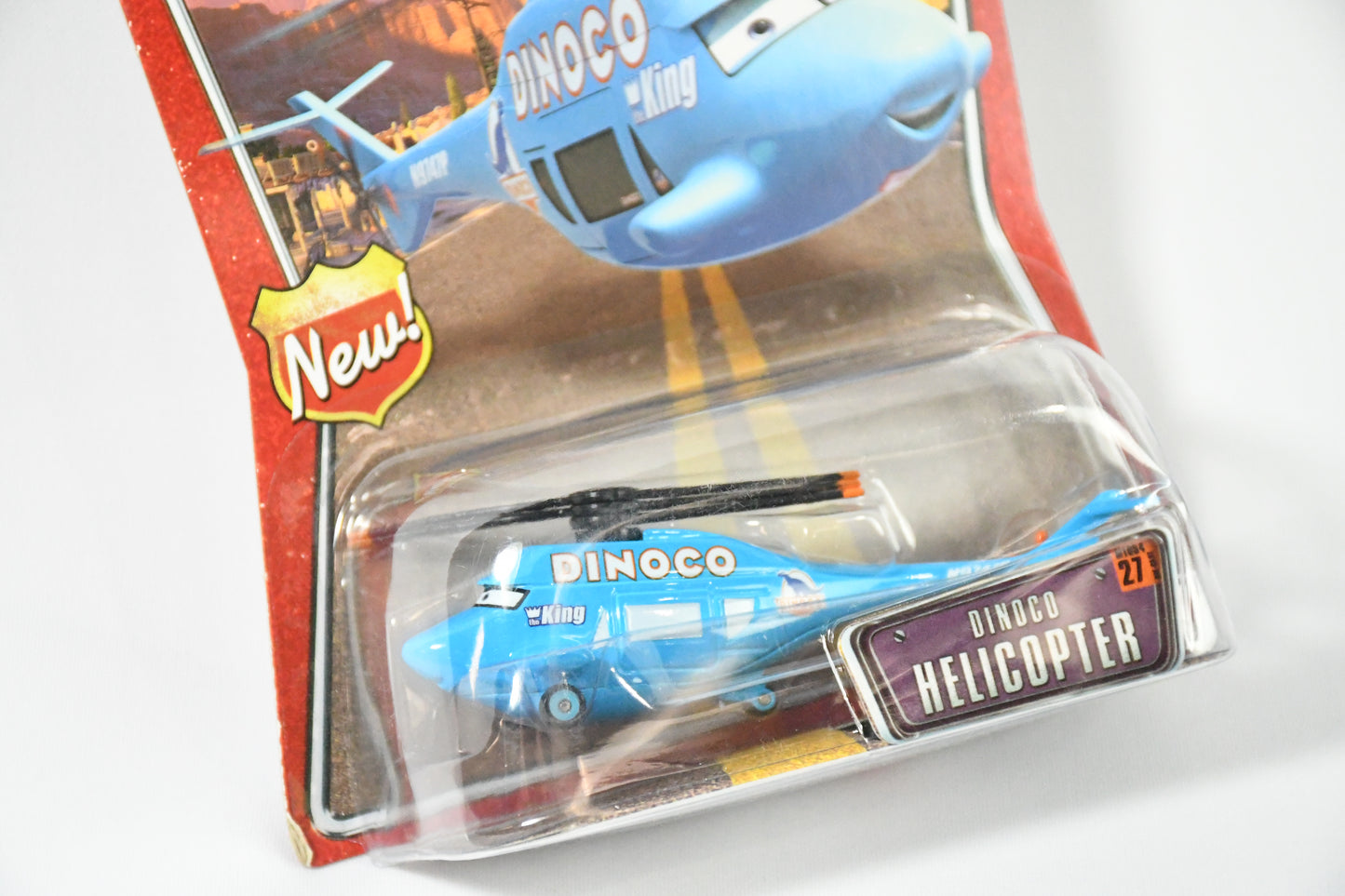 Disney-Pixar-Cars- Die Cast- Toy Car-Dinco Helicopter #27- L4156 M1054