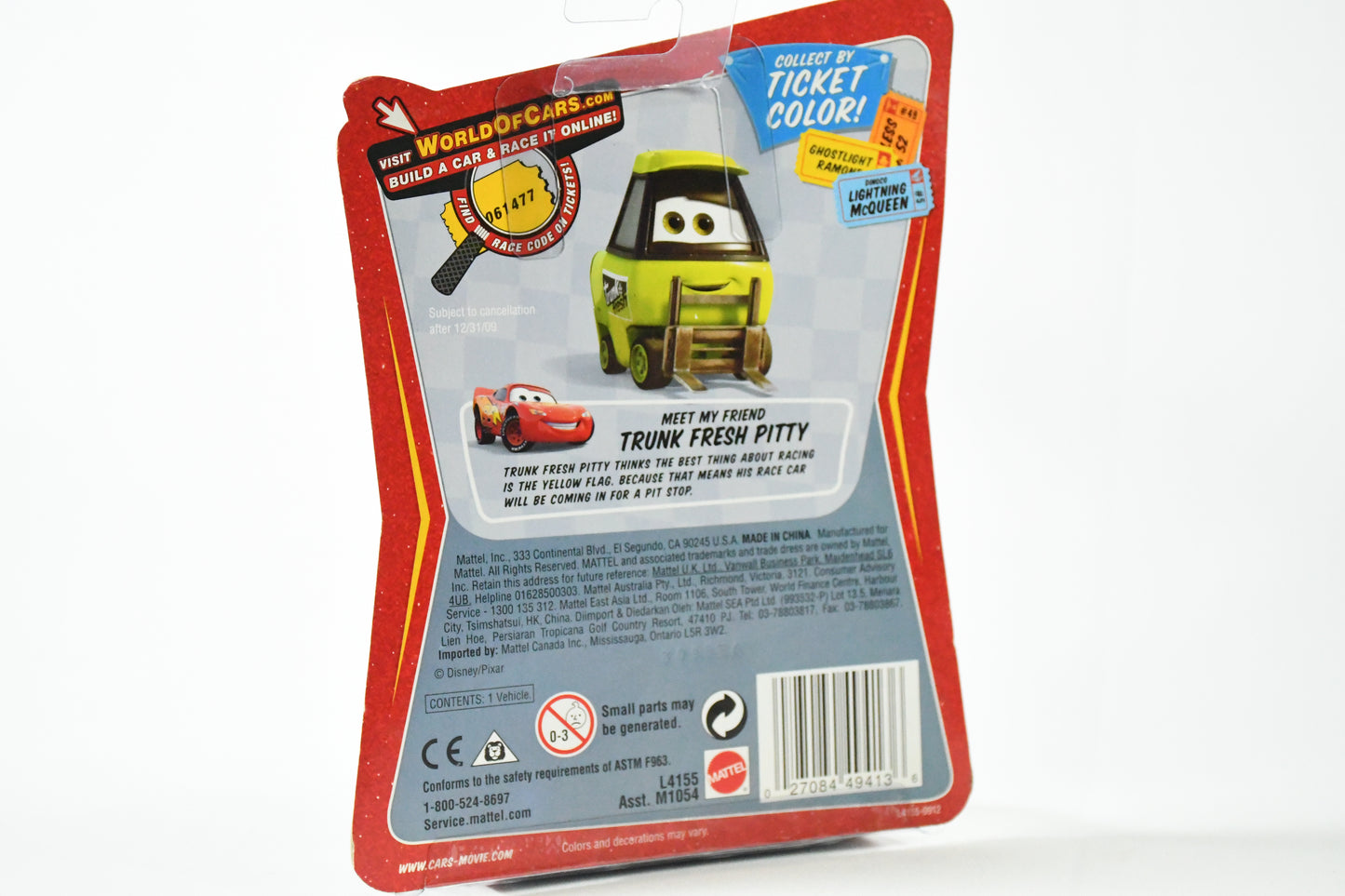Disney -Pixar-- Cars - Yeti the Abominable Snowplow #45-Race O Roma-L4155-M1054-Toy car -mattel