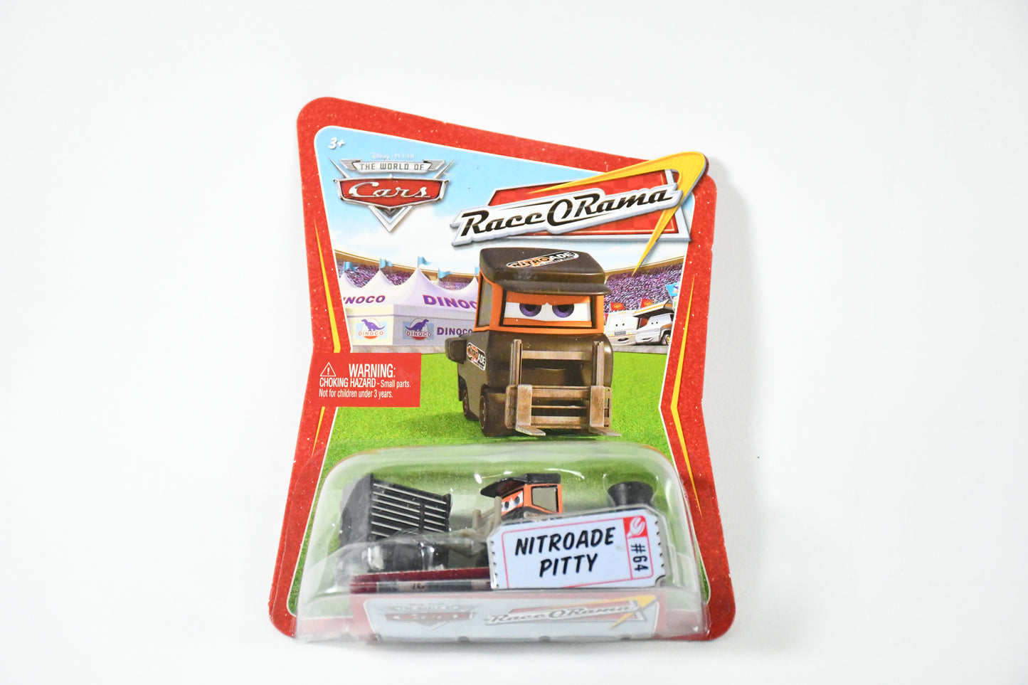 Disney-Pixar-Cars-Mattel- Nitroade Pitty #64-Race O Roma-N2484 M1054-NIB