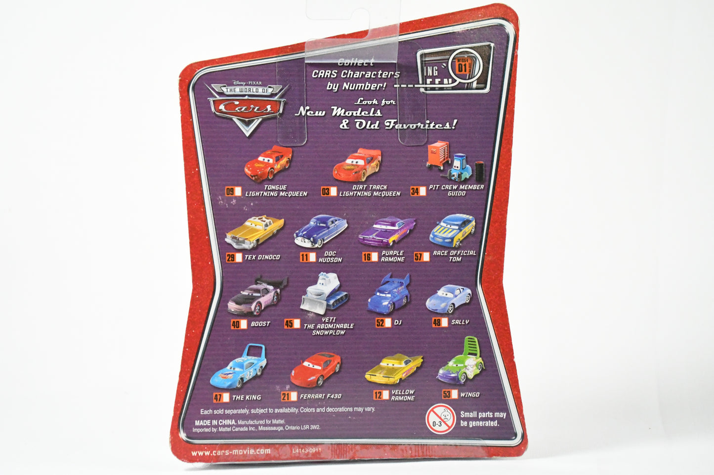 Disney- Pixar-Cars-Mattel- Dirt Track Lighting McQueen #03-L4143 M1054-NIB