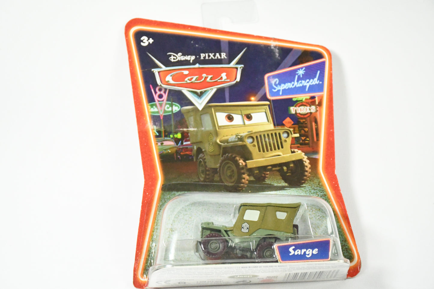 Disney-Pixar- Cars-Mattel- Sarge- Supercharge-M1253 L0545