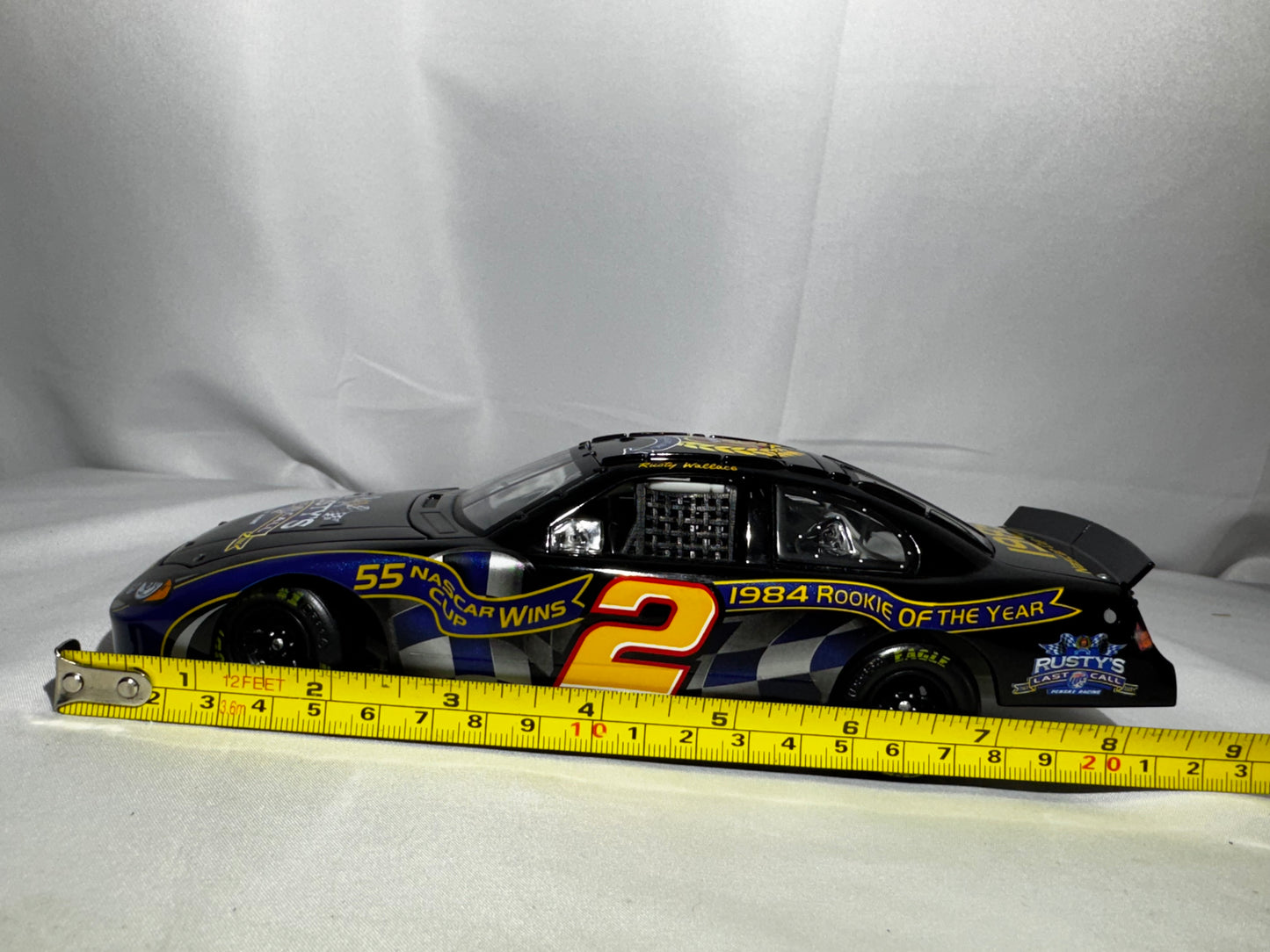 Action Collectibles Rusty Wallace 1989 Penske Racing 1:24 Diecast NASCAR Autographed w/ Box